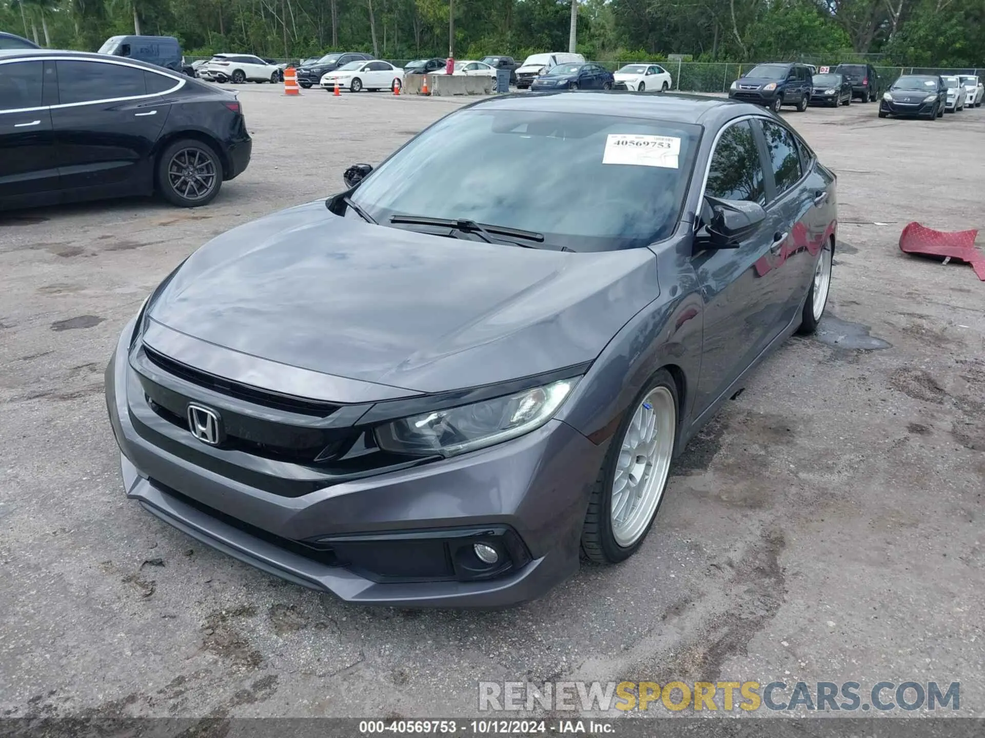 2 fotografías del automóvil dañado 2HGFC2F87MH543570 HONDA CIVIC 2021