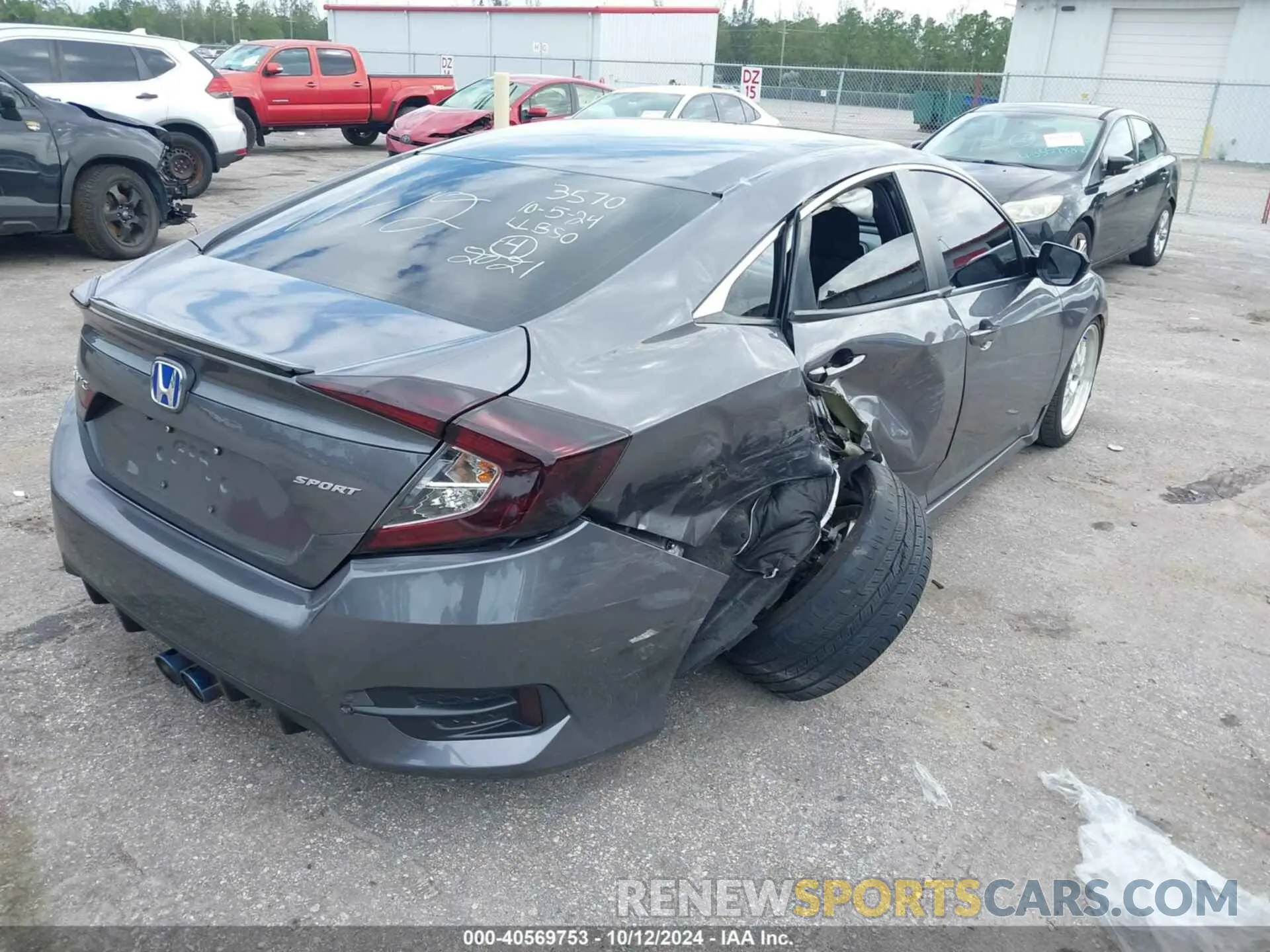 4 fotografías del automóvil dañado 2HGFC2F87MH543570 HONDA CIVIC 2021