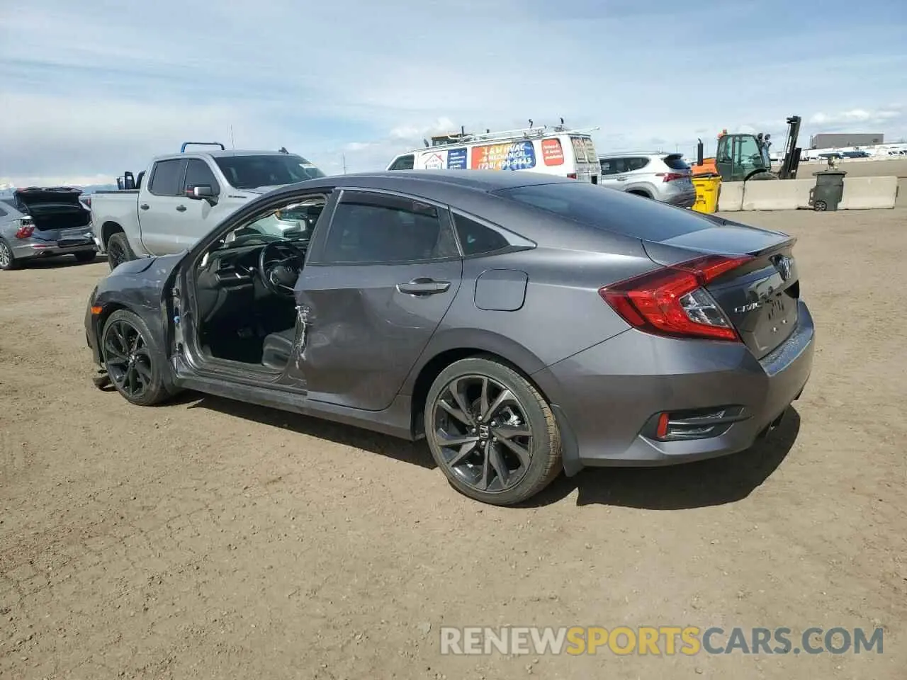 2 fotografías del automóvil dañado 2HGFC2F87MH555475 HONDA CIVIC 2021