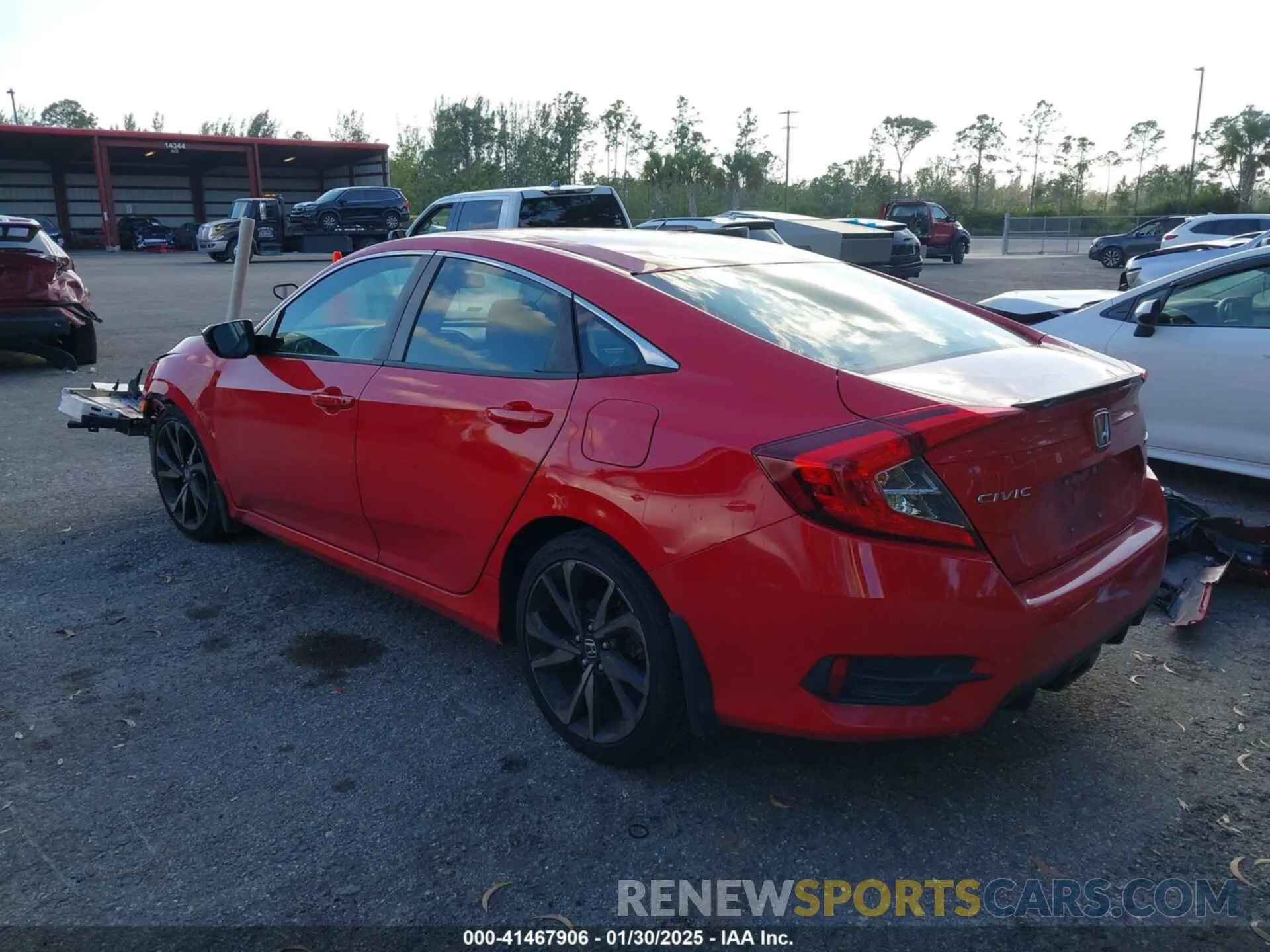 3 fotografías del automóvil dañado 2HGFC2F88MH513302 HONDA CIVIC 2021