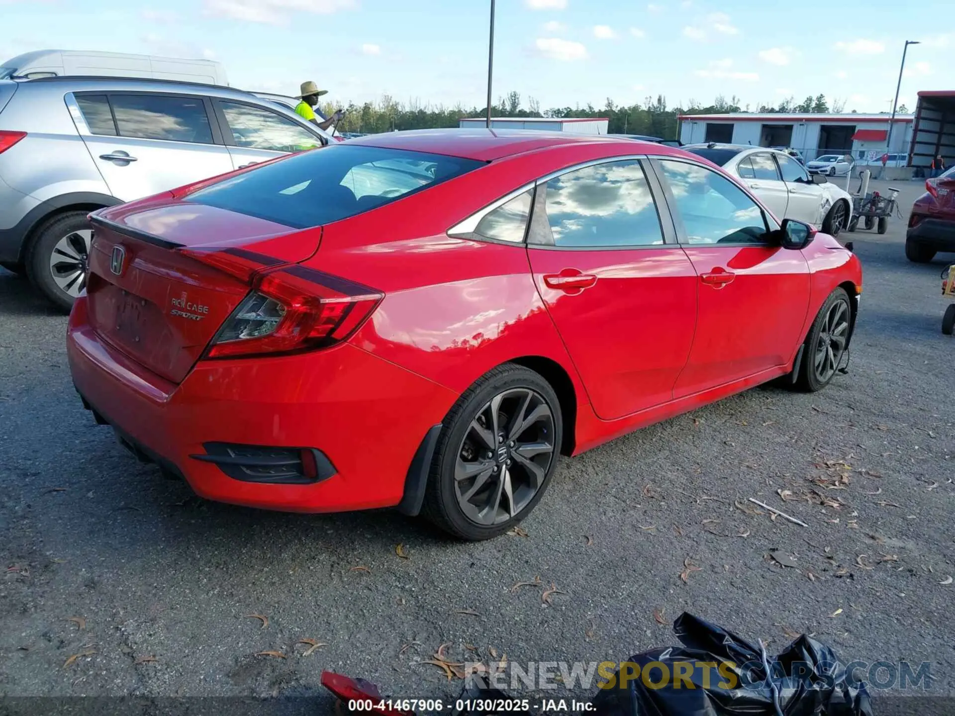 4 fotografías del automóvil dañado 2HGFC2F88MH513302 HONDA CIVIC 2021