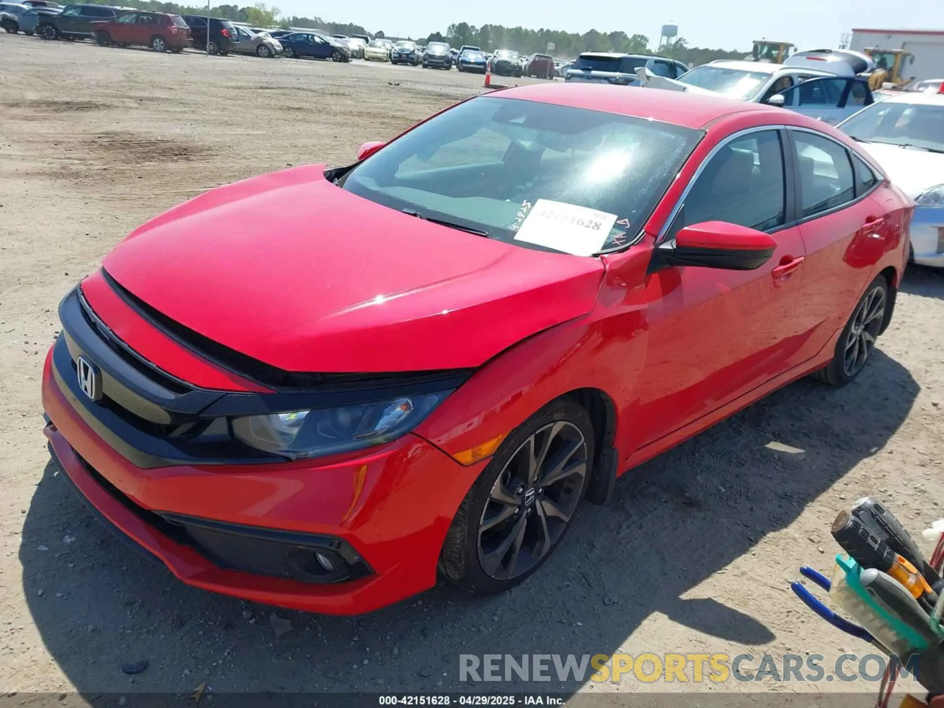 2 fotografías del automóvil dañado 2HGFC2F88MH536725 HONDA CIVIC 2021