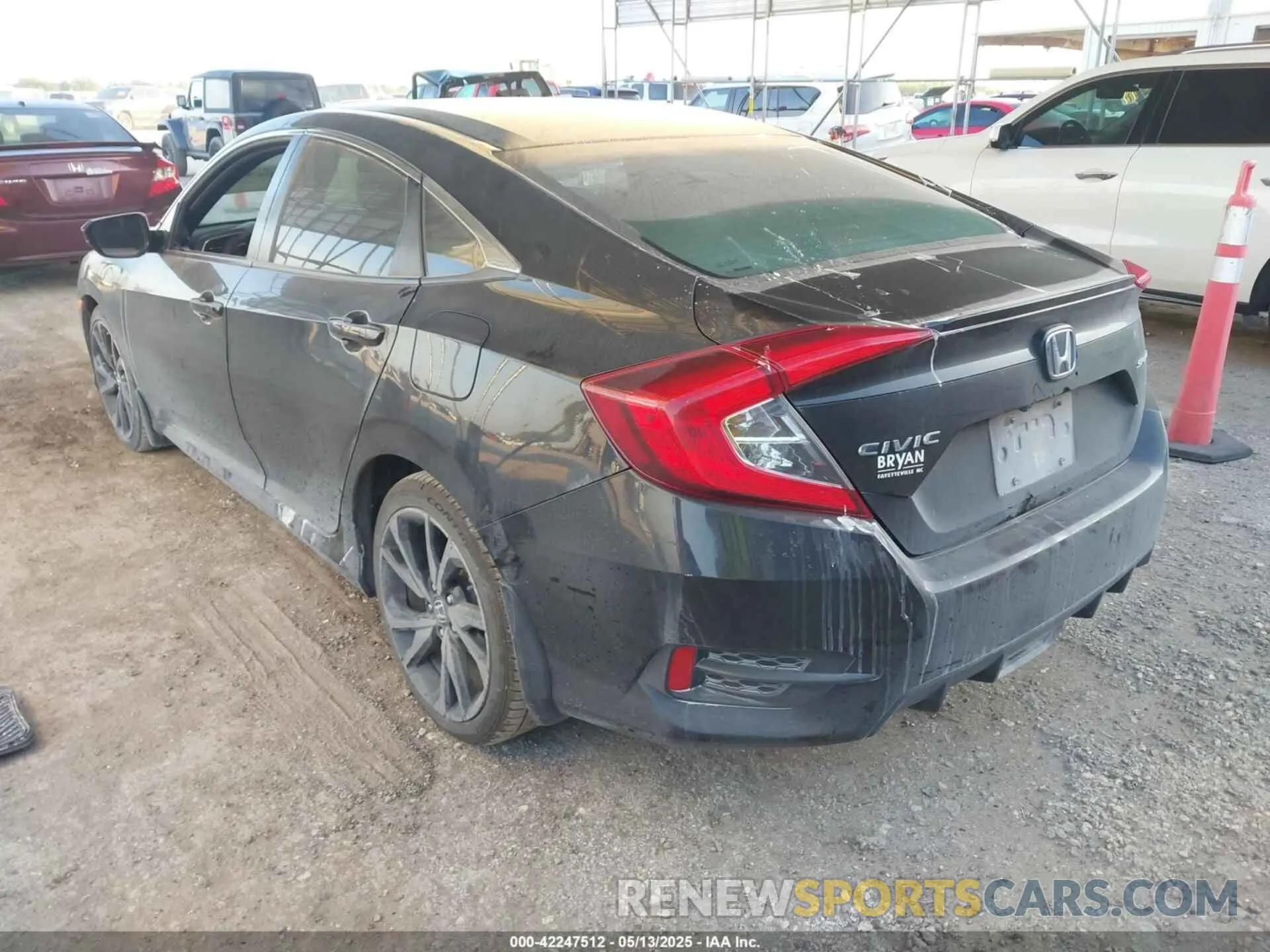 3 fotografías del automóvil dañado 2HGFC2F88MH546283 HONDA CIVIC 2021