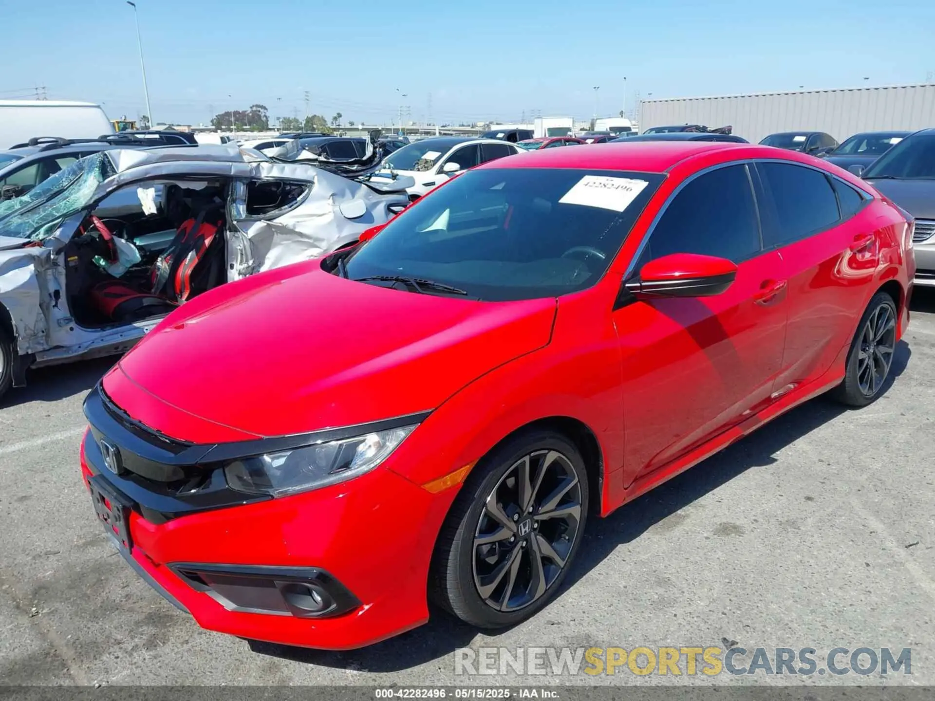 2 fotografías del automóvil dañado 2HGFC2F89MH523918 HONDA CIVIC 2021
