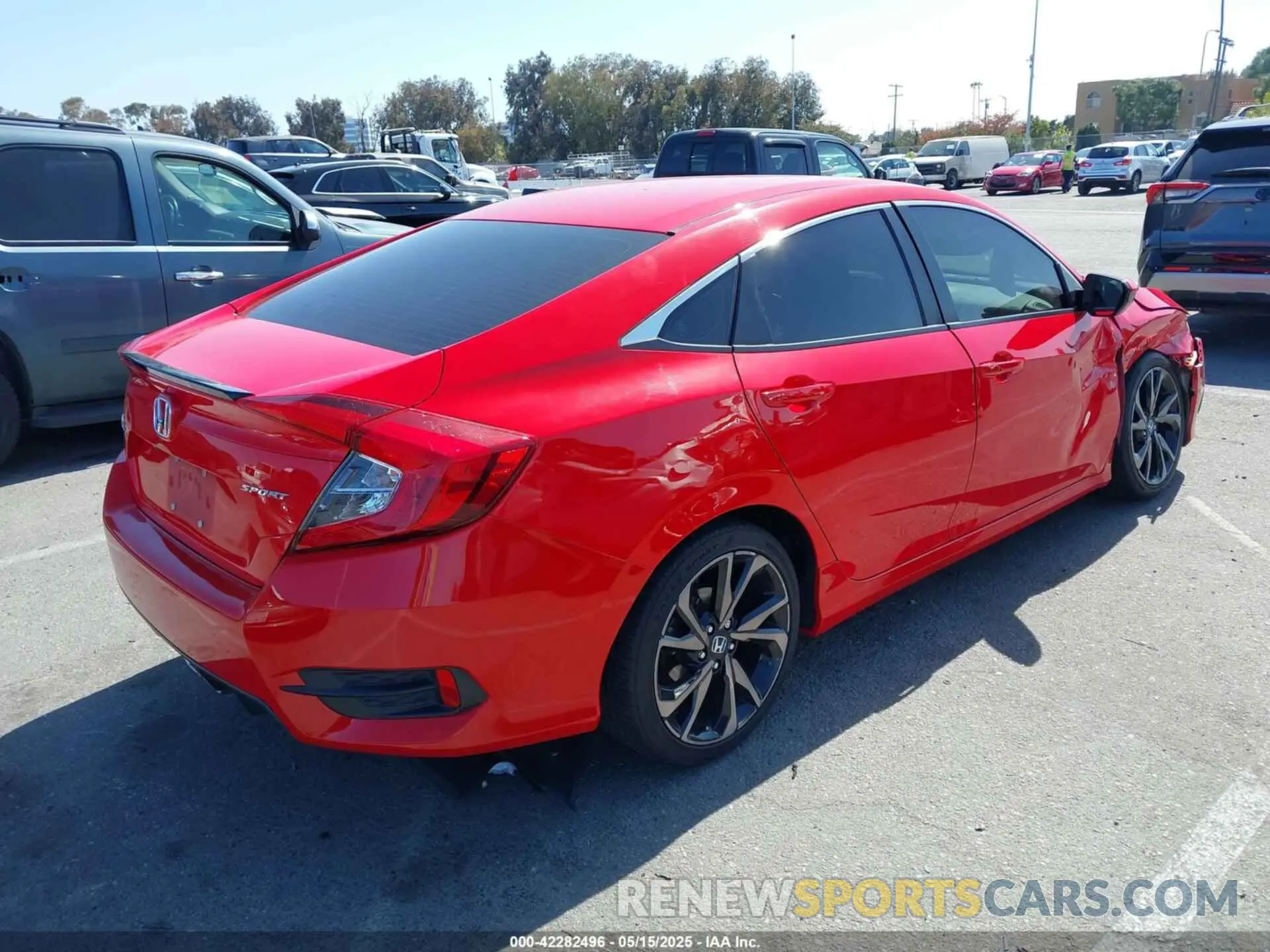 4 fotografías del automóvil dañado 2HGFC2F89MH523918 HONDA CIVIC 2021