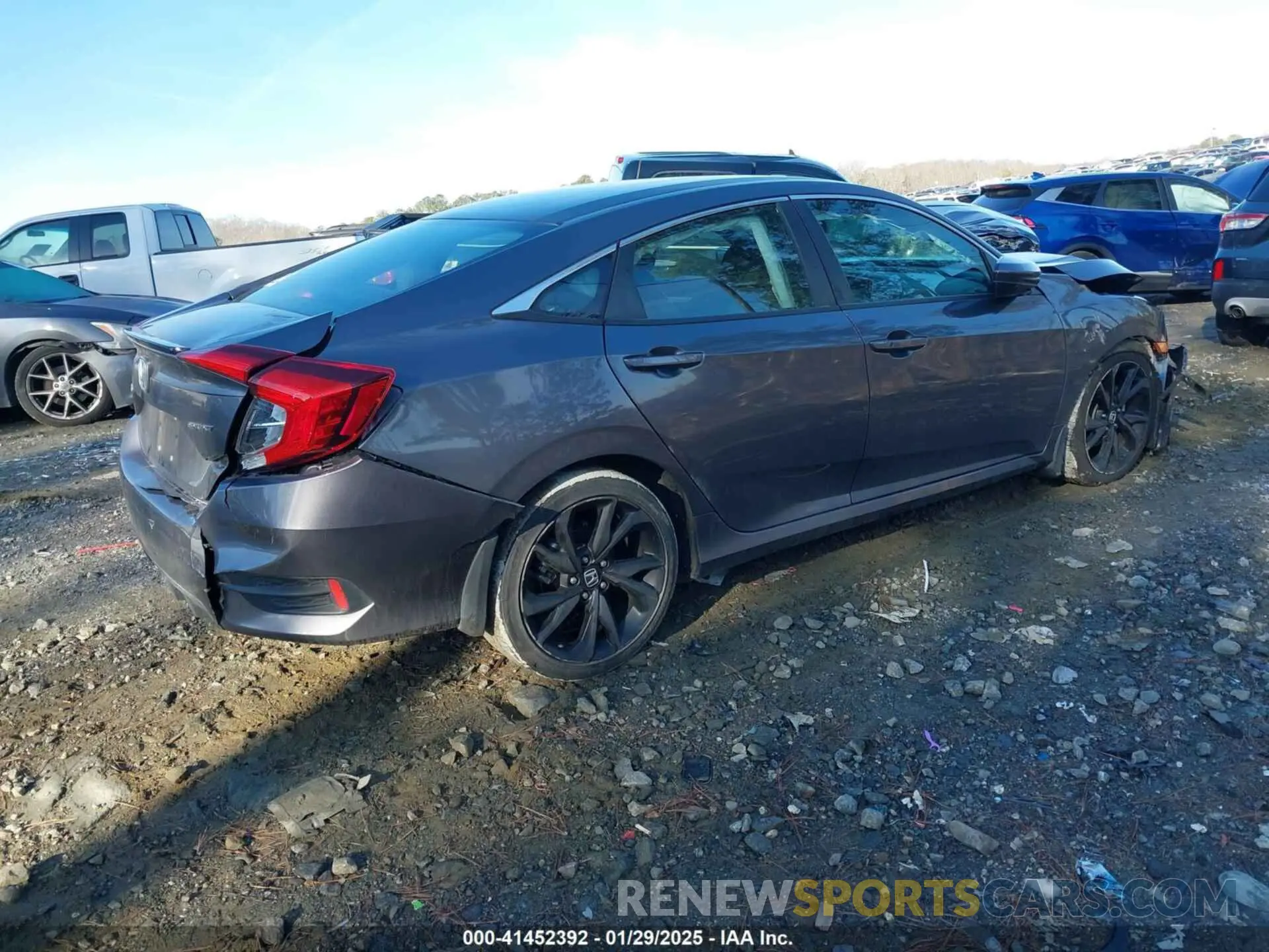 4 fotografías del automóvil dañado 2HGFC2F89MH535048 HONDA CIVIC 2021