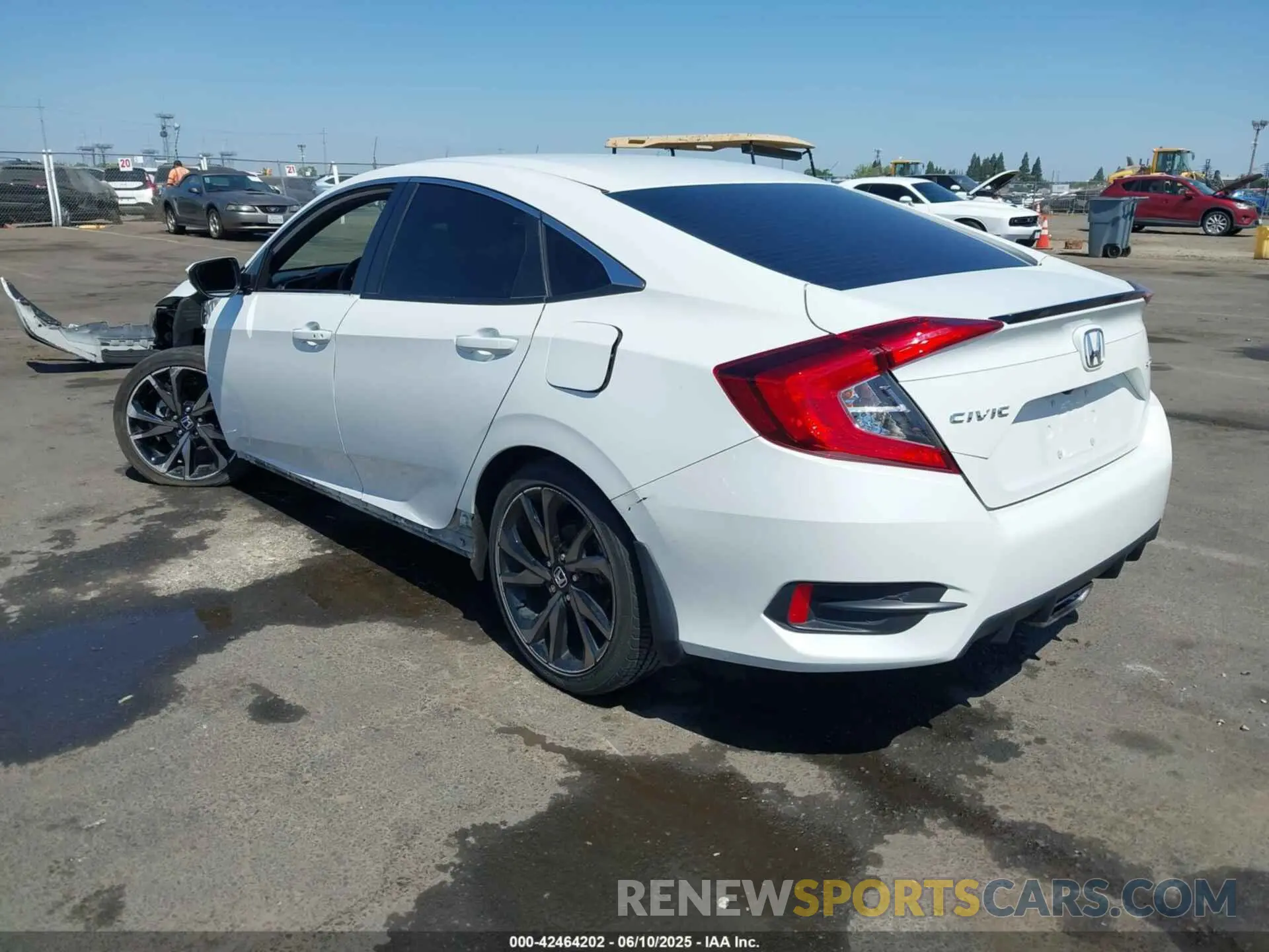 3 fotografías del automóvil dañado 2HGFC2F89MH542355 HONDA CIVIC 2021