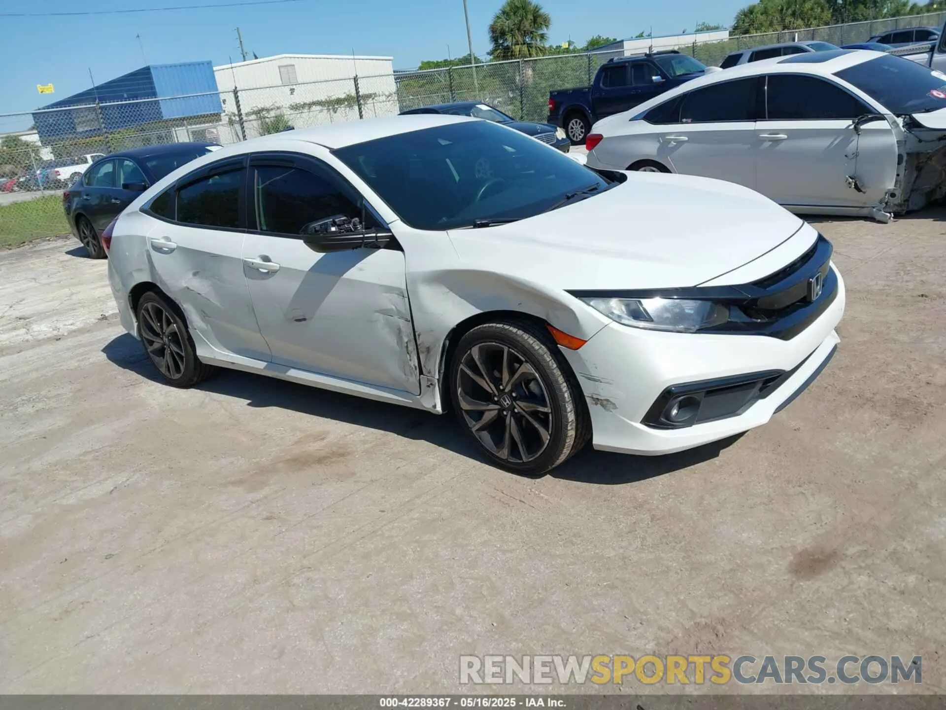 6 fotografías del automóvil dañado 2HGFC2F89MH543926 HONDA CIVIC 2021
