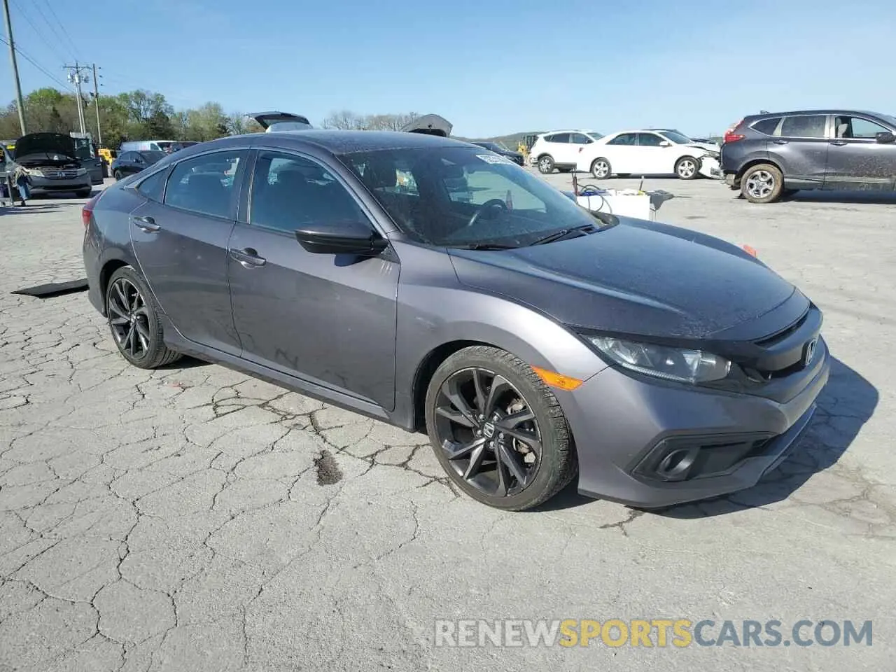 4 fotografías del automóvil dañado 2HGFC2F89MH545501 HONDA CIVIC 2021