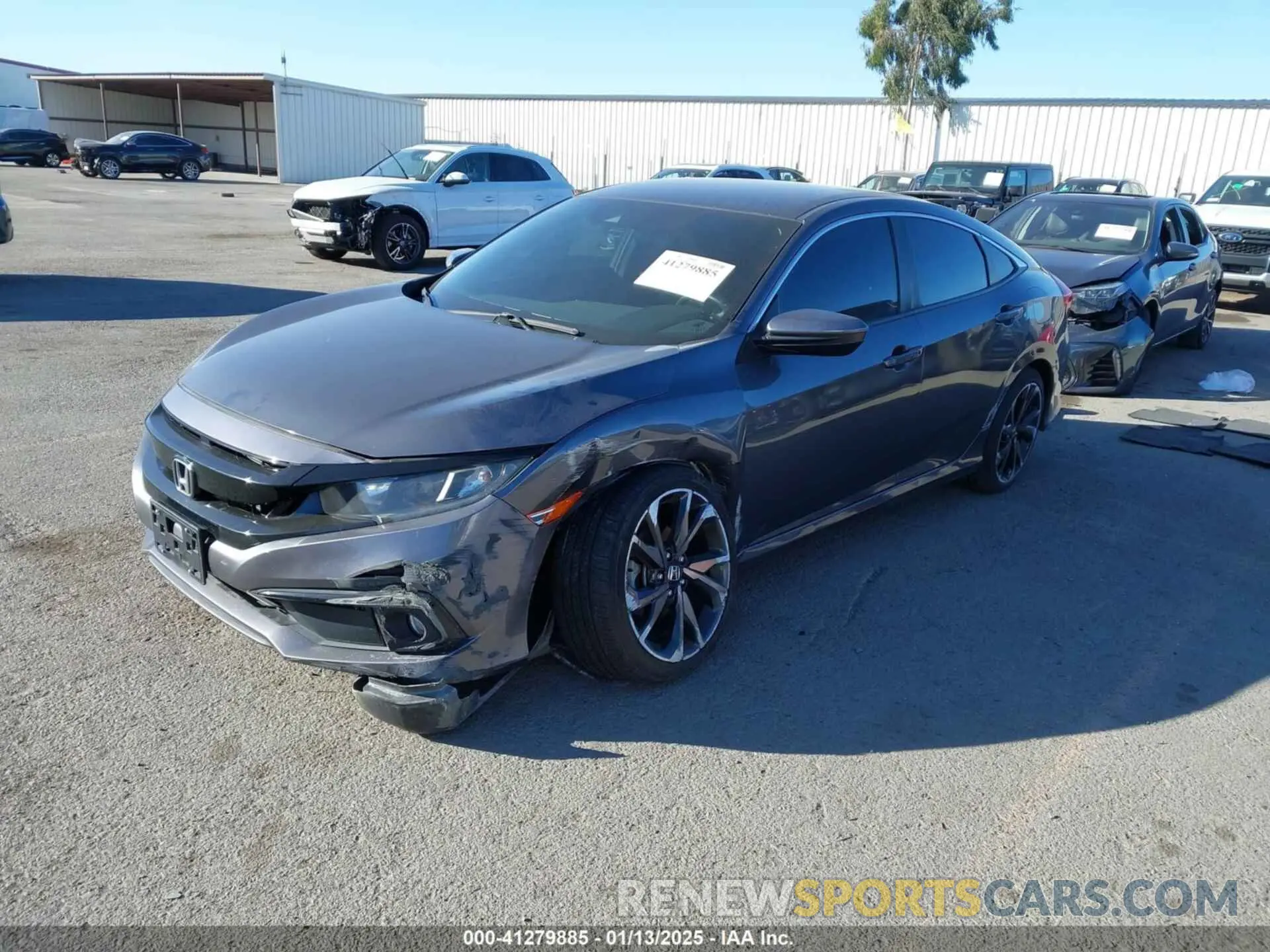 2 fotografías del automóvil dañado 2HGFC2F89MH550570 HONDA CIVIC 2021