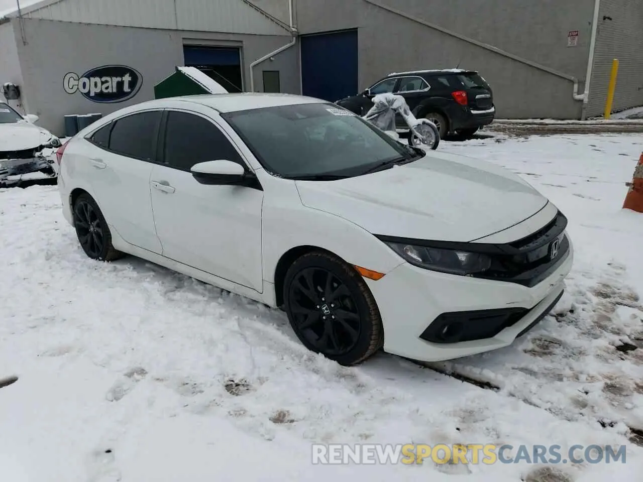 4 fotografías del automóvil dañado 2HGFC2F8XMH510143 HONDA CIVIC 2021