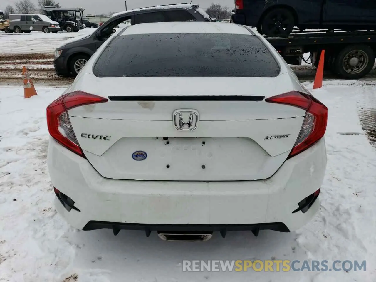 6 fotografías del automóvil dañado 2HGFC2F8XMH510143 HONDA CIVIC 2021