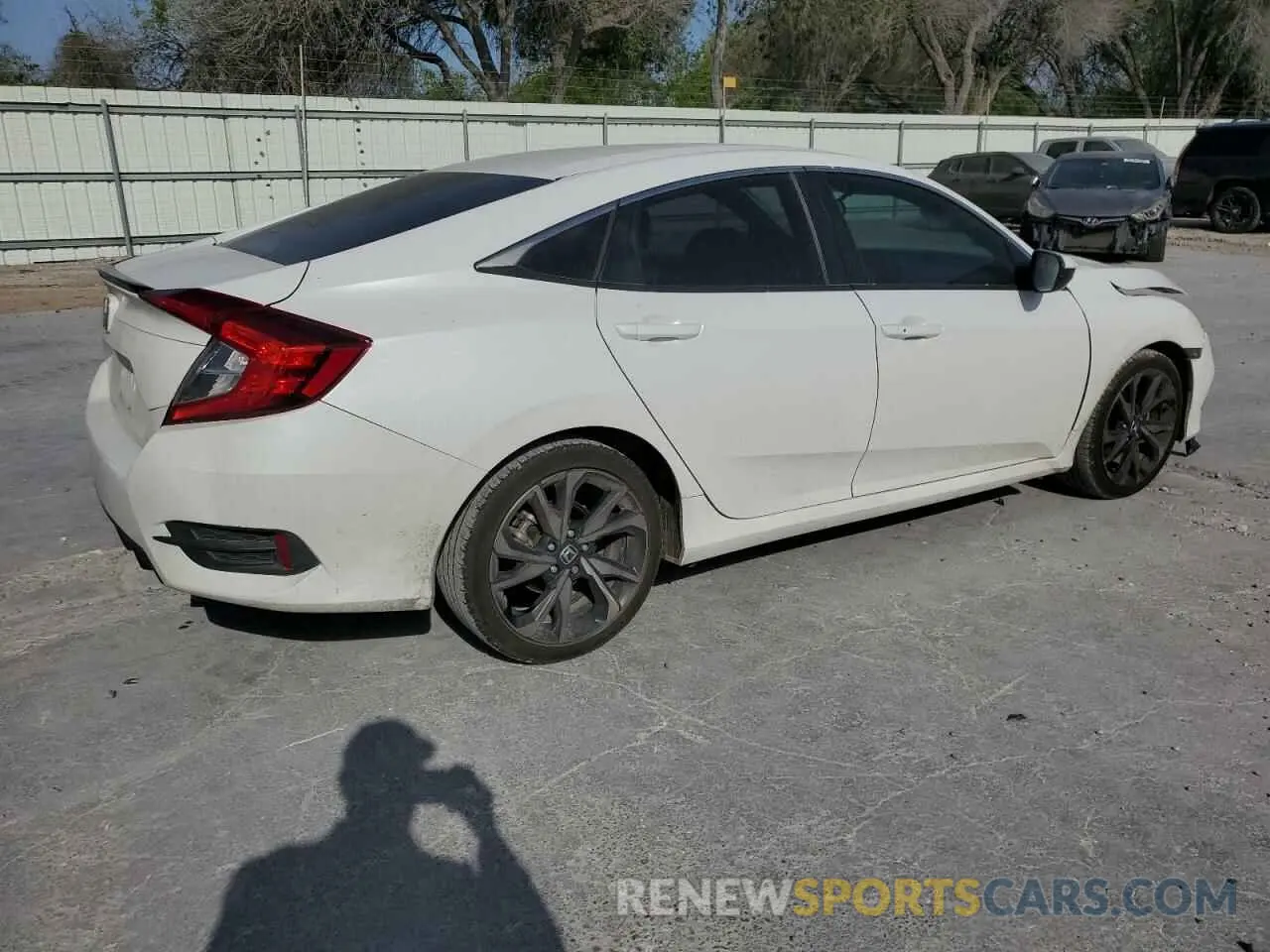 3 fotografías del automóvil dañado 2HGFC2F8XMH522521 HONDA CIVIC 2021
