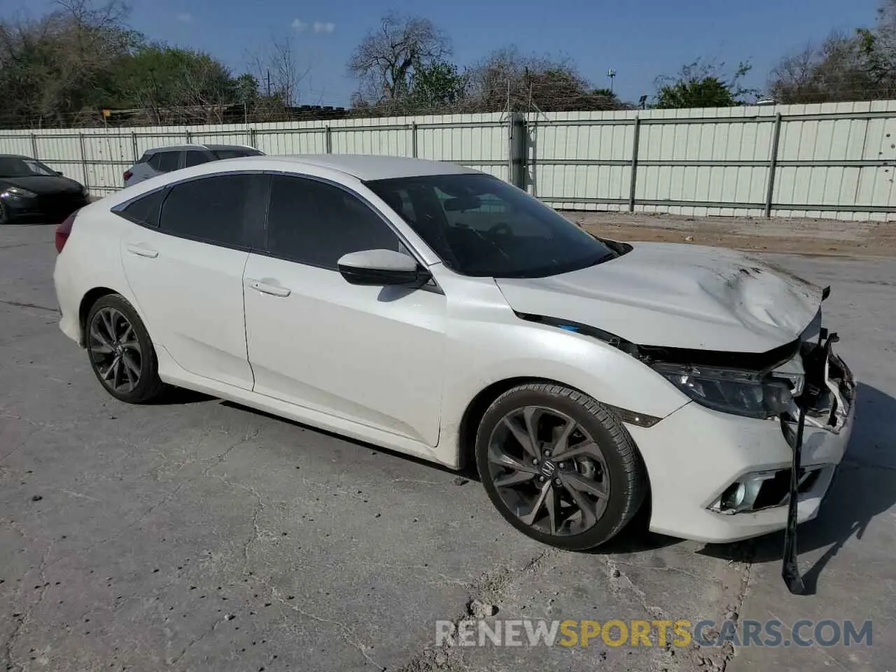 4 fotografías del automóvil dañado 2HGFC2F8XMH522521 HONDA CIVIC 2021