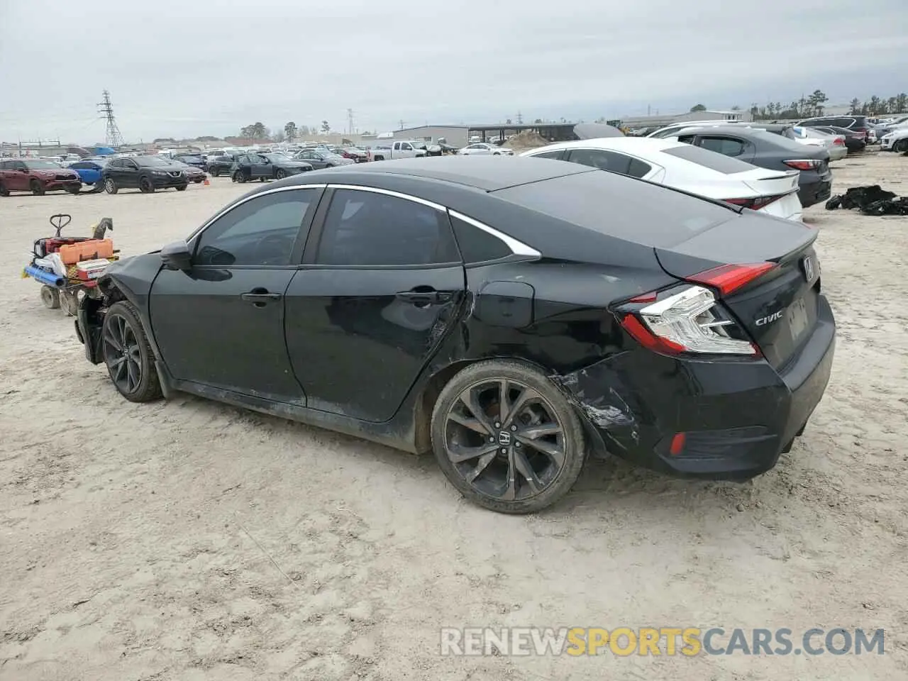 2 fotografías del automóvil dañado 2HGFC2F8XMH527895 HONDA CIVIC 2021