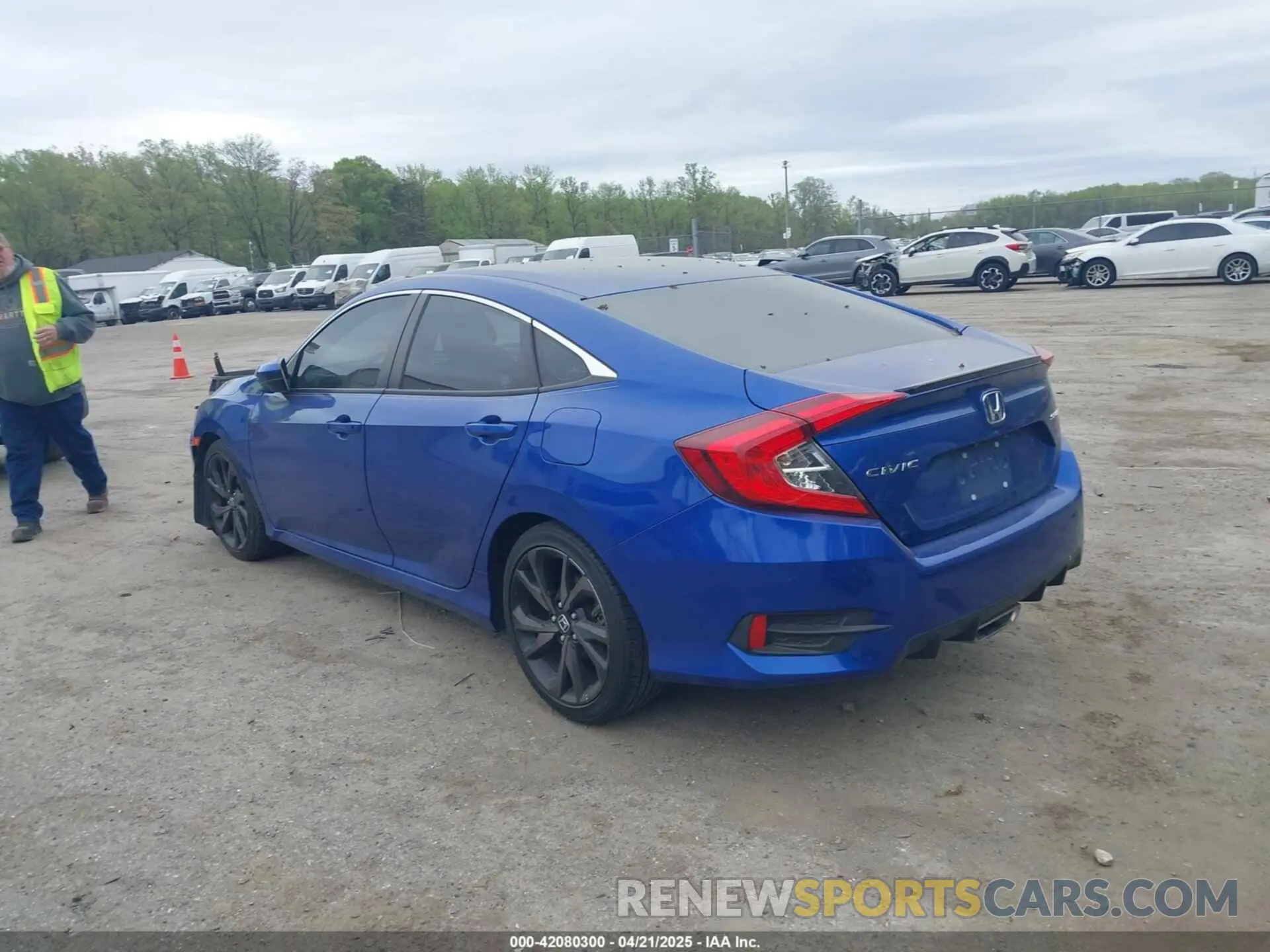 3 fotografías del automóvil dañado 2HGFC2F8XMH529887 HONDA CIVIC 2021