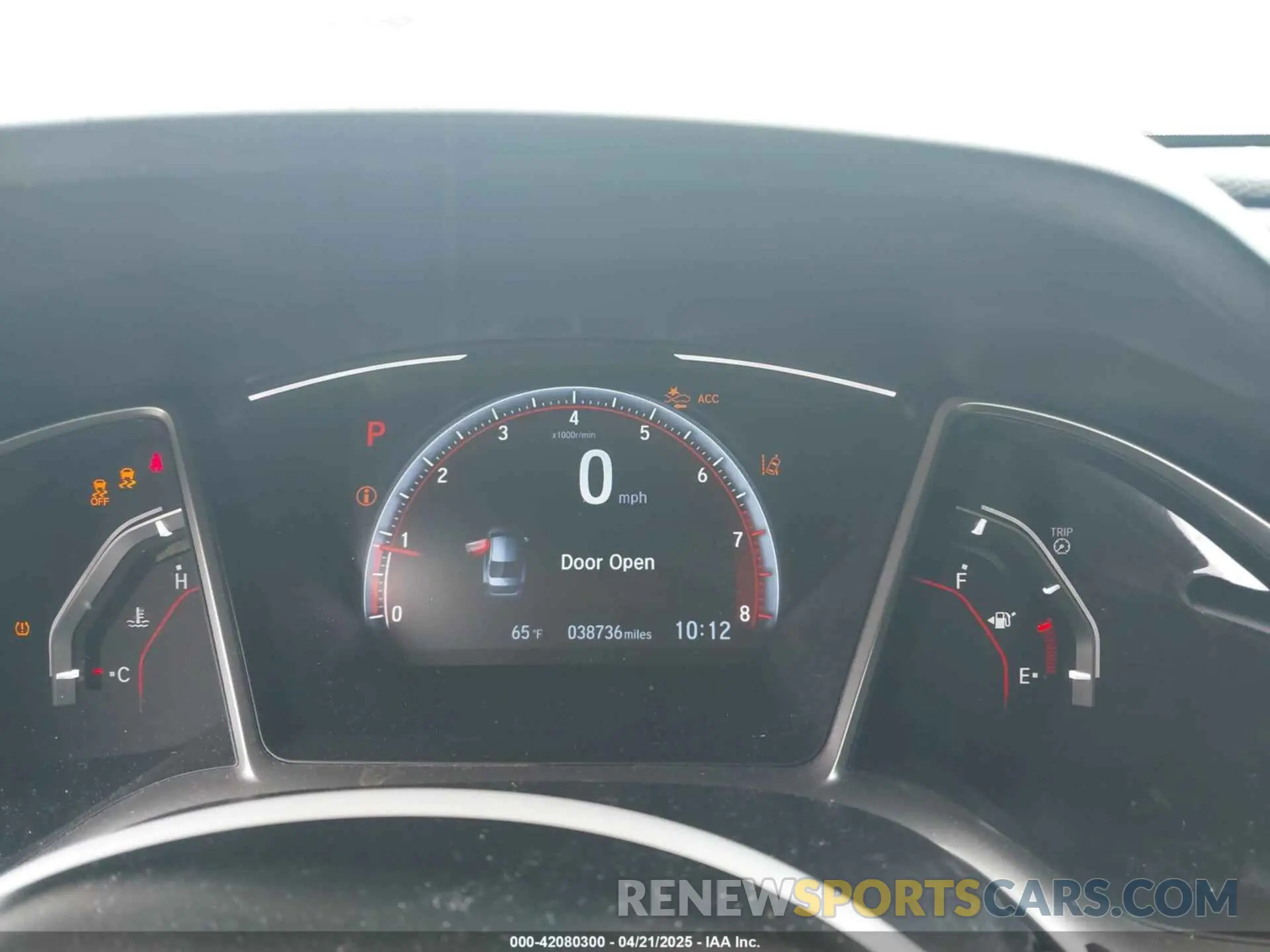 7 fotografías del automóvil dañado 2HGFC2F8XMH529887 HONDA CIVIC 2021