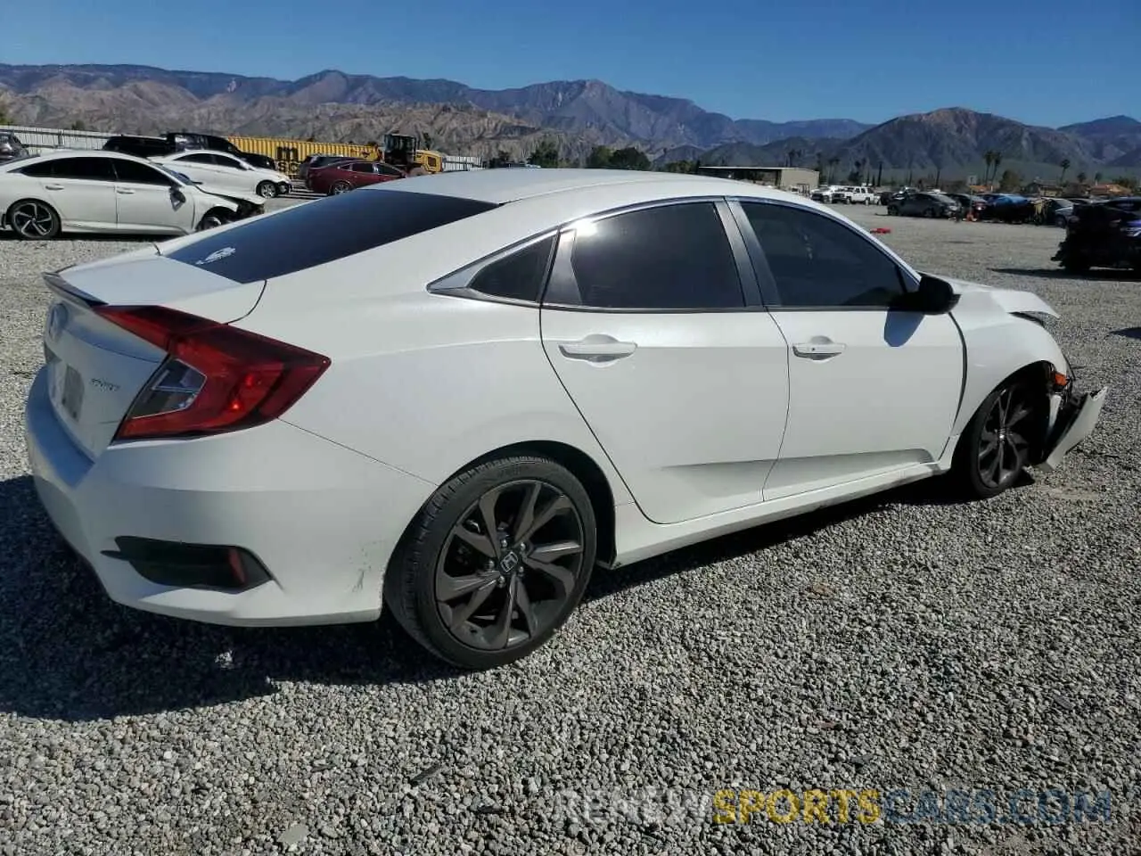 3 fotografías del automóvil dañado 2HGFC2F8XMH542025 HONDA CIVIC 2021