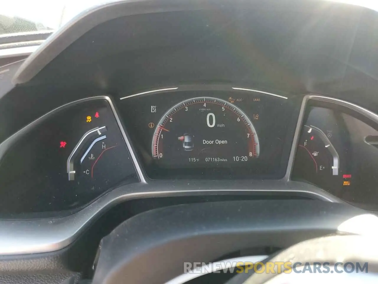 9 fotografías del automóvil dañado 2HGFC2F8XMH542025 HONDA CIVIC 2021