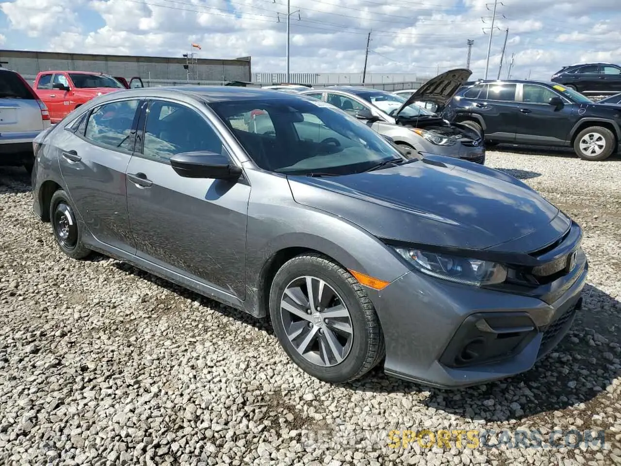 4 fotografías del automóvil dañado SHHFK7H35MU200325 HONDA CIVIC 2021
