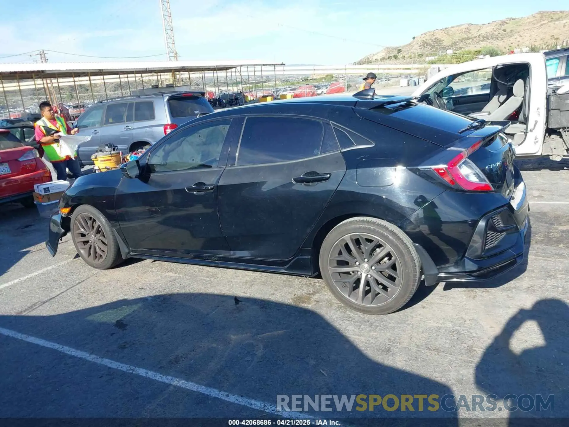 14 fotografías del automóvil dañado SHHFK7H40MU206994 HONDA CIVIC 2021