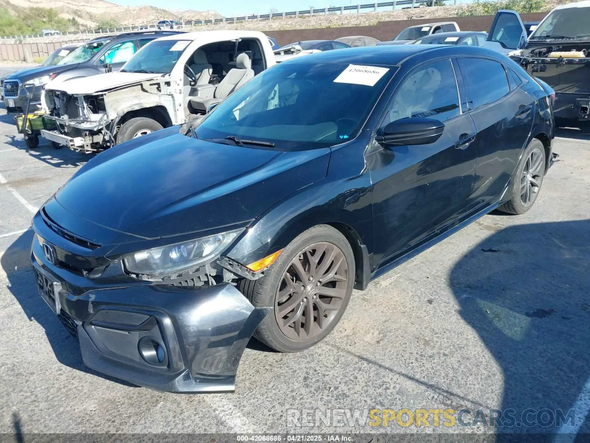 2 fotografías del automóvil dañado SHHFK7H40MU206994 HONDA CIVIC 2021