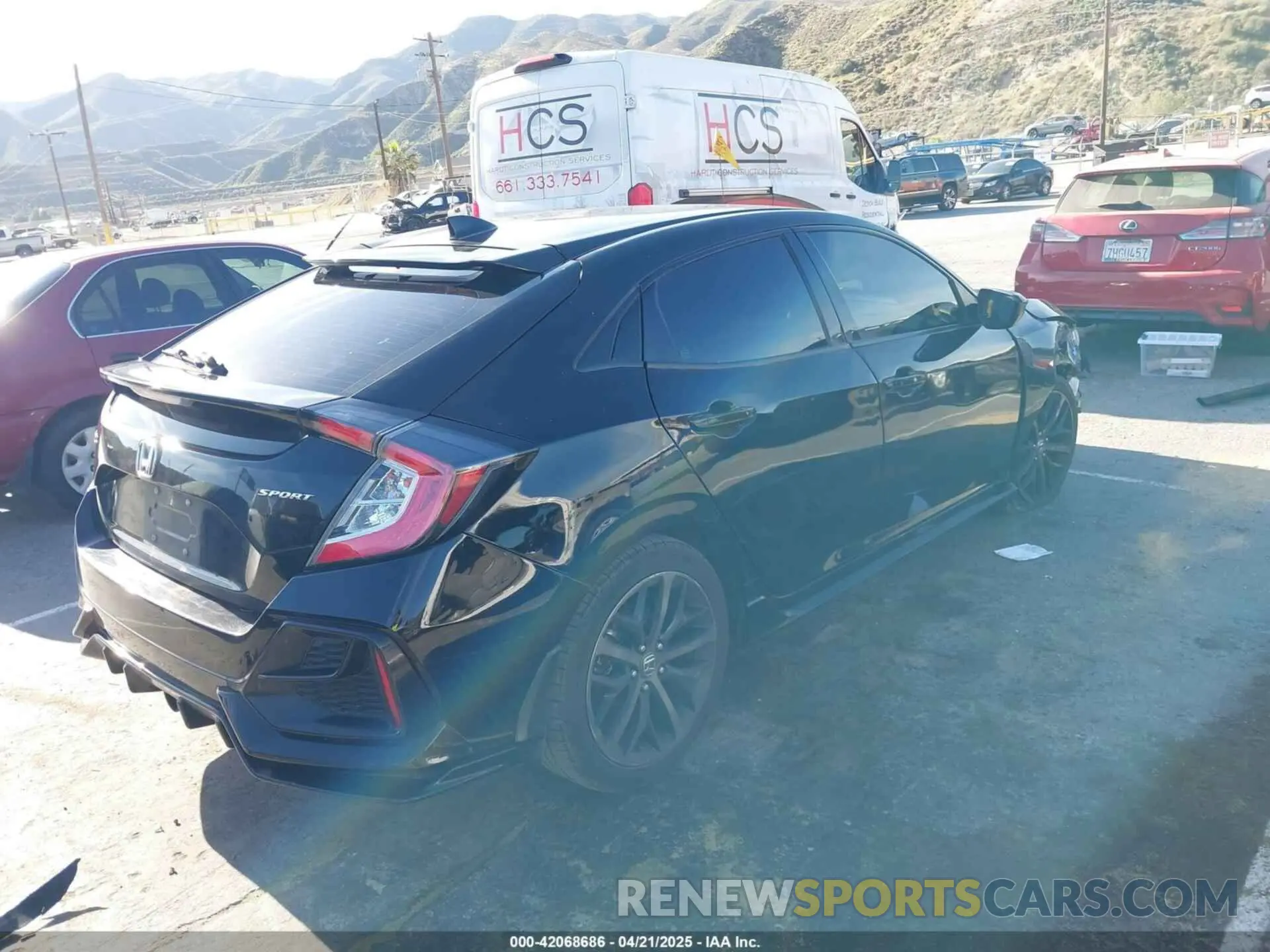 4 fotografías del automóvil dañado SHHFK7H40MU206994 HONDA CIVIC 2021