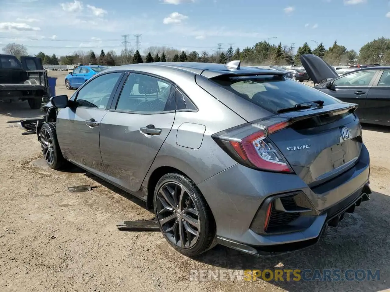 2 fotografías del automóvil dañado SHHFK7H40MU211290 HONDA CIVIC 2021