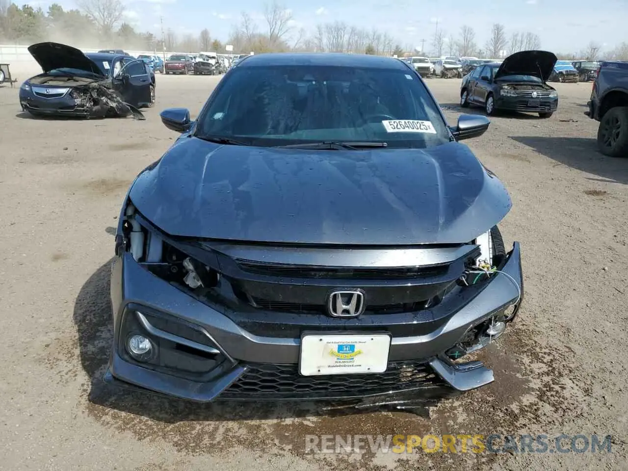 5 fotografías del automóvil dañado SHHFK7H40MU211290 HONDA CIVIC 2021