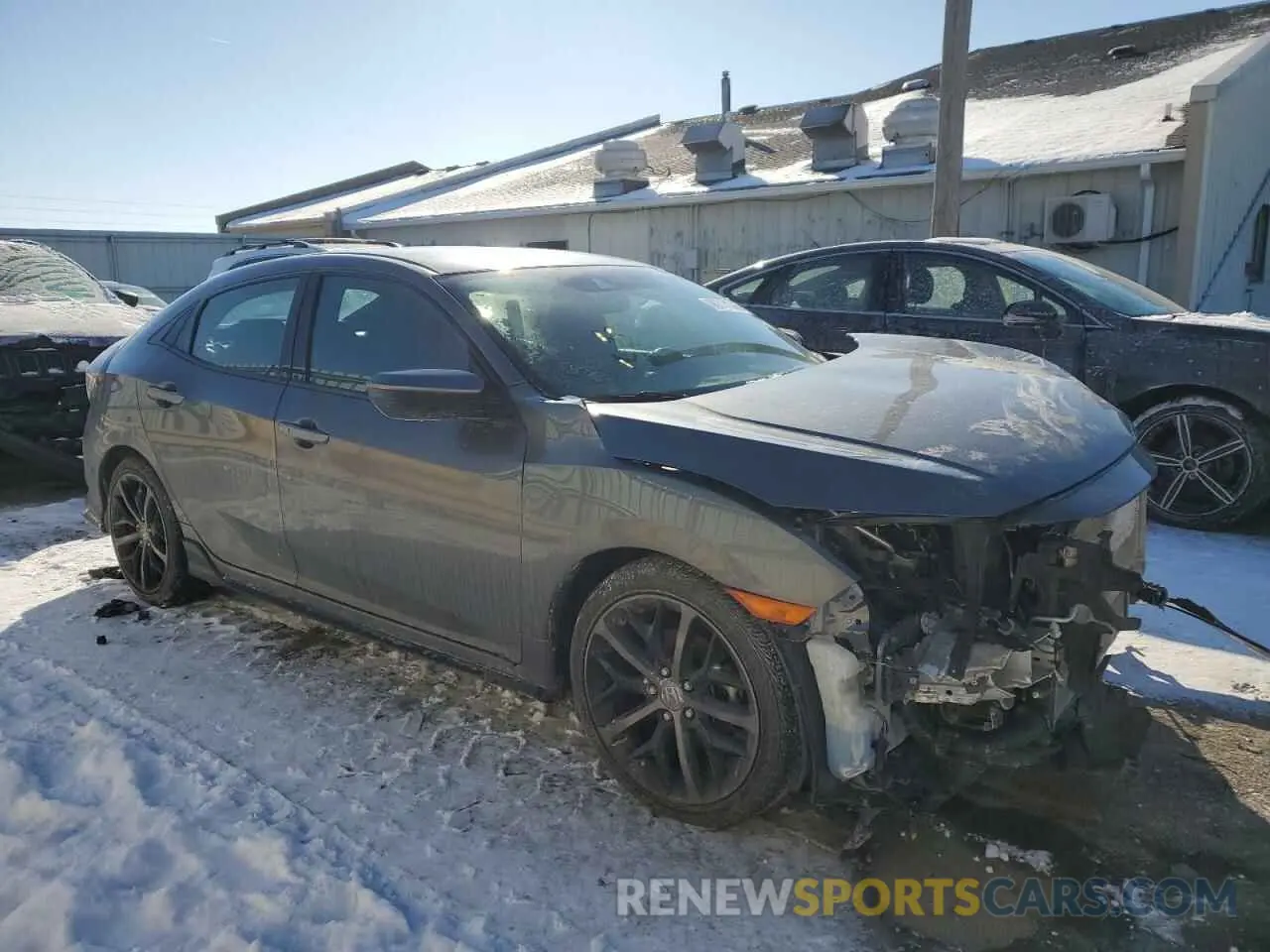 4 fotografías del automóvil dañado SHHFK7H40MU225125 HONDA CIVIC 2021