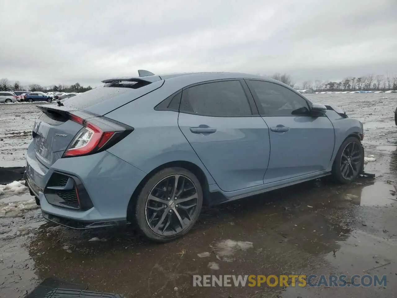 3 fotografías del automóvil dañado SHHFK7H40MU225156 HONDA CIVIC 2021