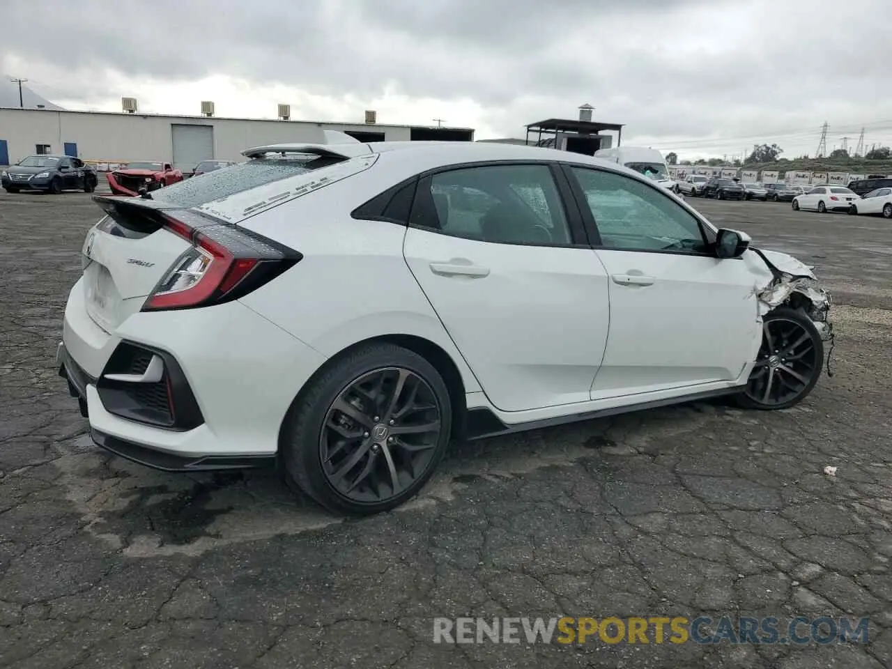 3 fotografías del automóvil dañado SHHFK7H40MU402806 HONDA CIVIC 2021