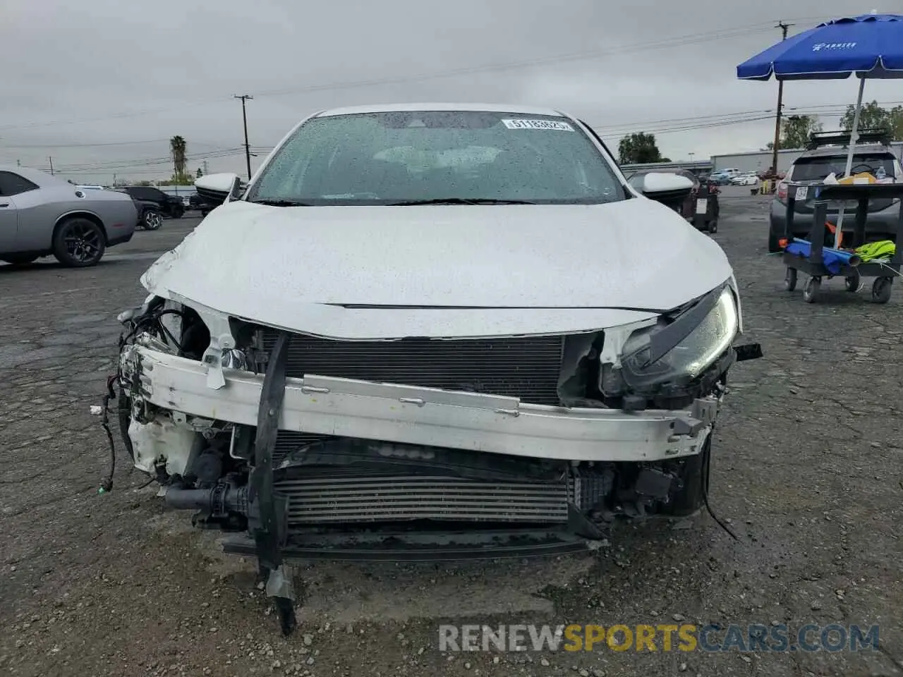 5 fotografías del automóvil dañado SHHFK7H40MU402806 HONDA CIVIC 2021