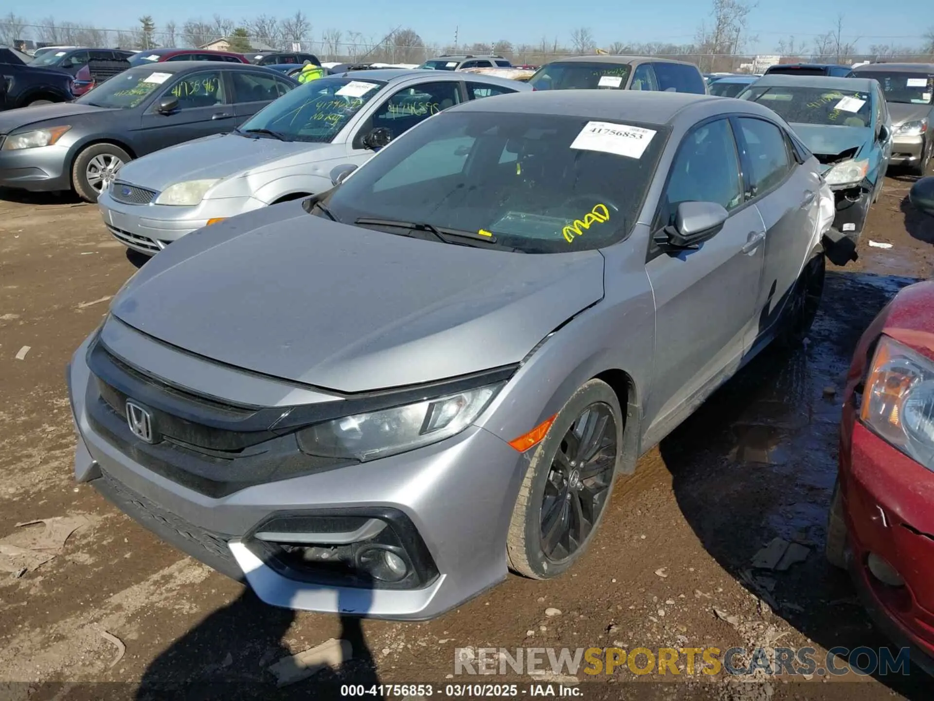 2 fotografías del automóvil dañado SHHFK7H41MU226090 HONDA CIVIC 2021