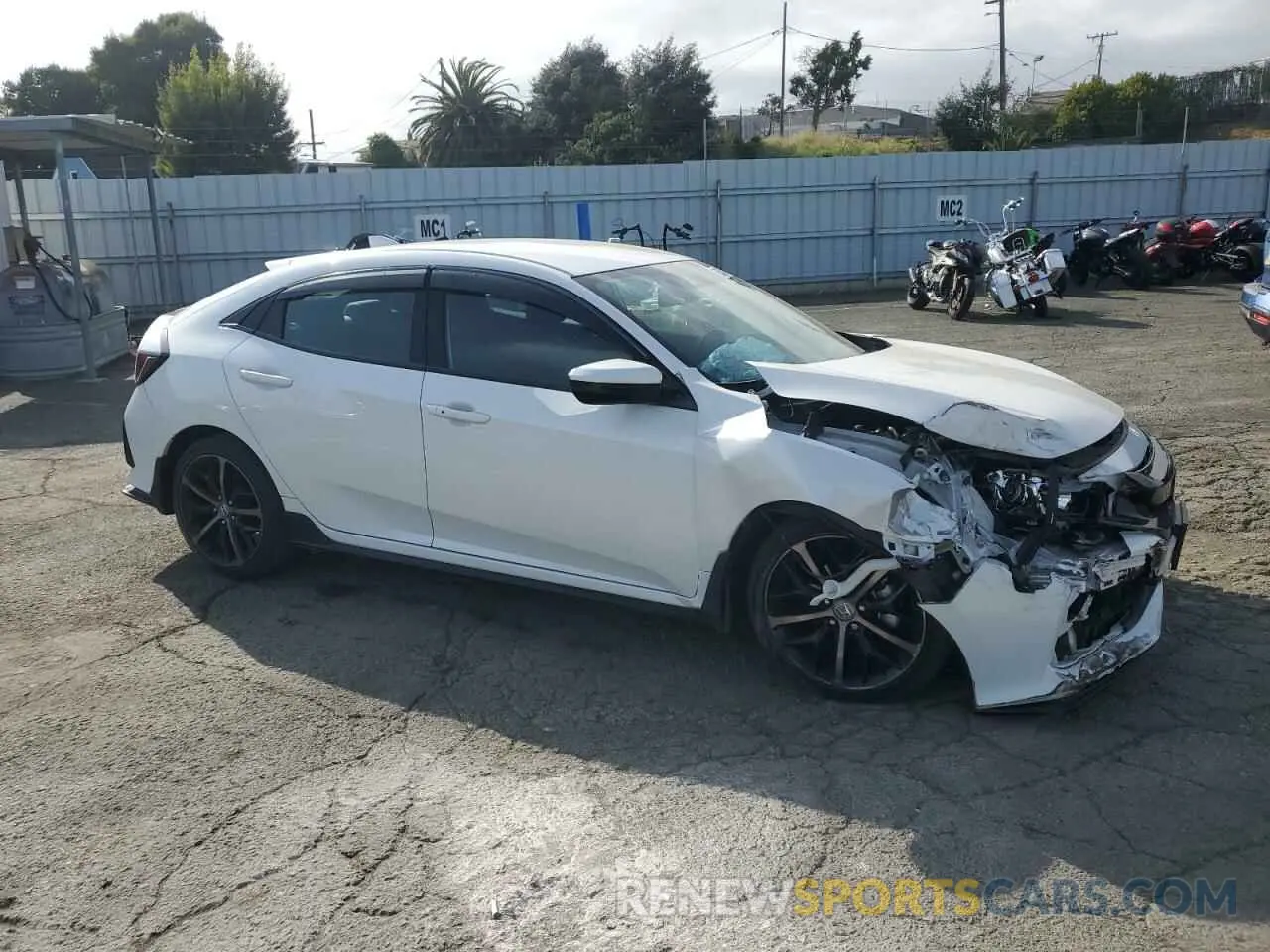 4 fotografías del automóvil dañado SHHFK7H41MU410607 HONDA CIVIC 2021