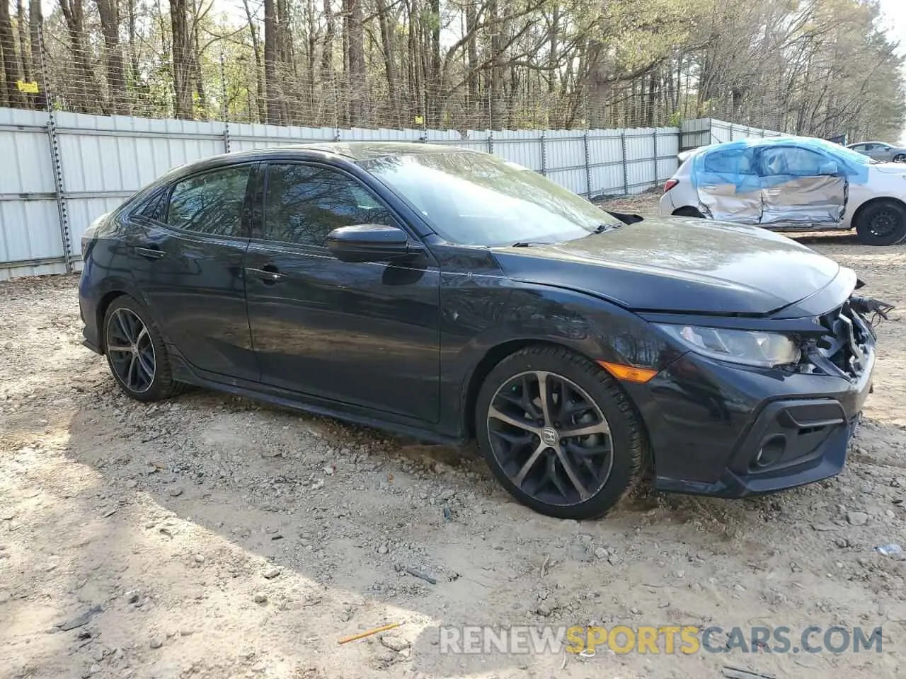 4 fotografías del automóvil dañado SHHFK7H42MU204230 HONDA CIVIC 2021