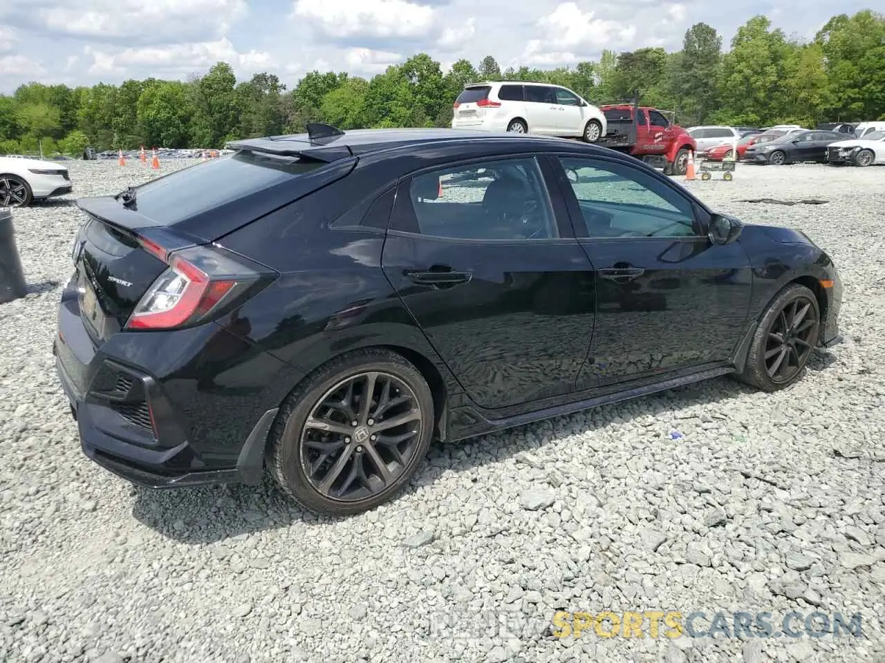 3 fotografías del automóvil dañado SHHFK7H42MU205698 HONDA CIVIC 2021