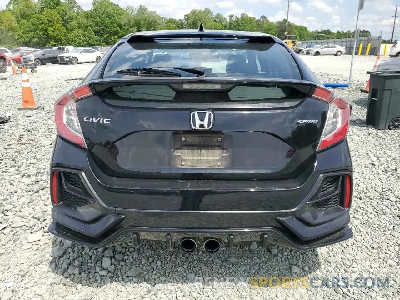 6 fotografías del automóvil dañado SHHFK7H42MU205698 HONDA CIVIC 2021