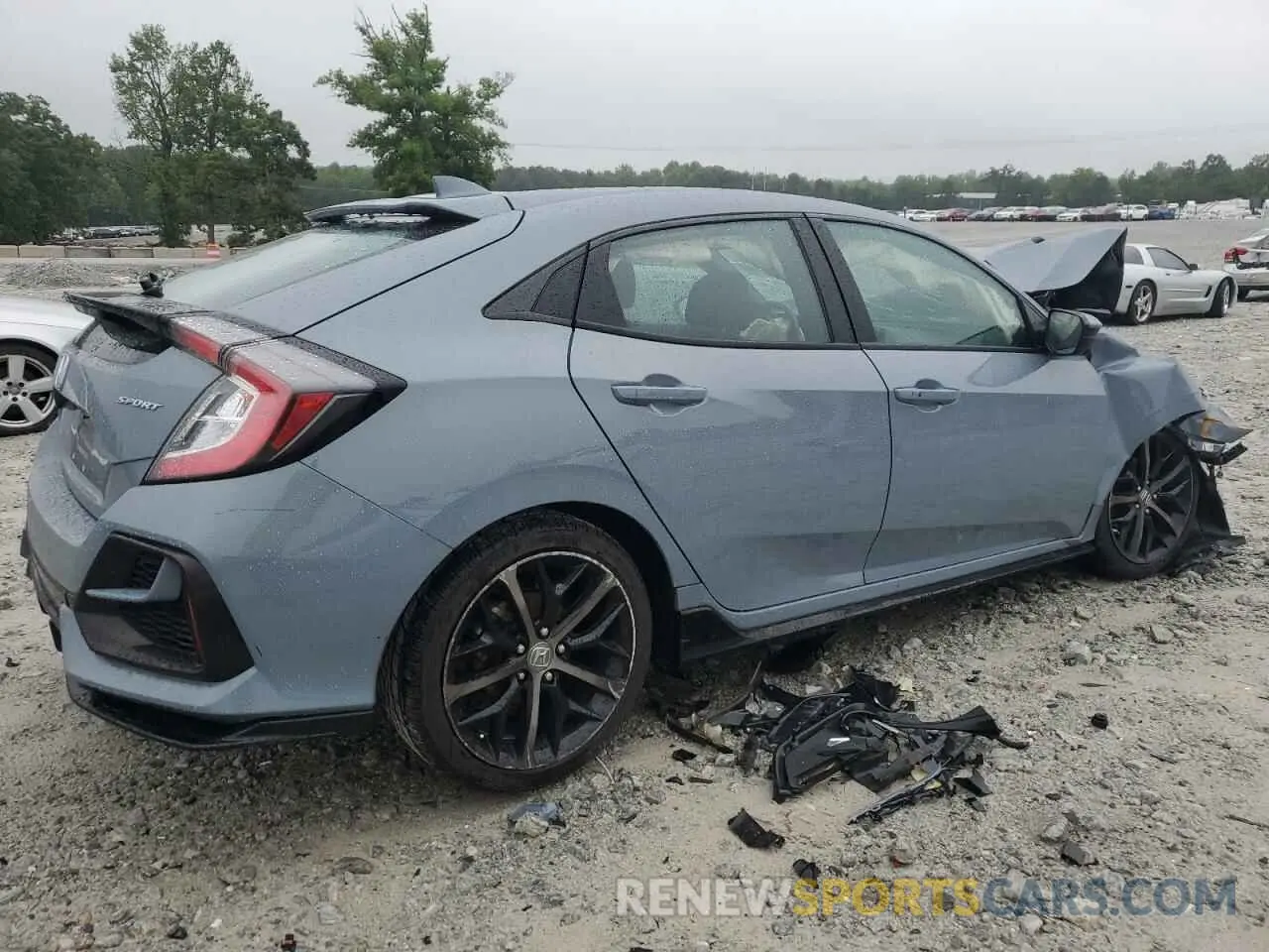 3 fotografías del automóvil dañado SHHFK7H42MU221769 HONDA CIVIC 2021