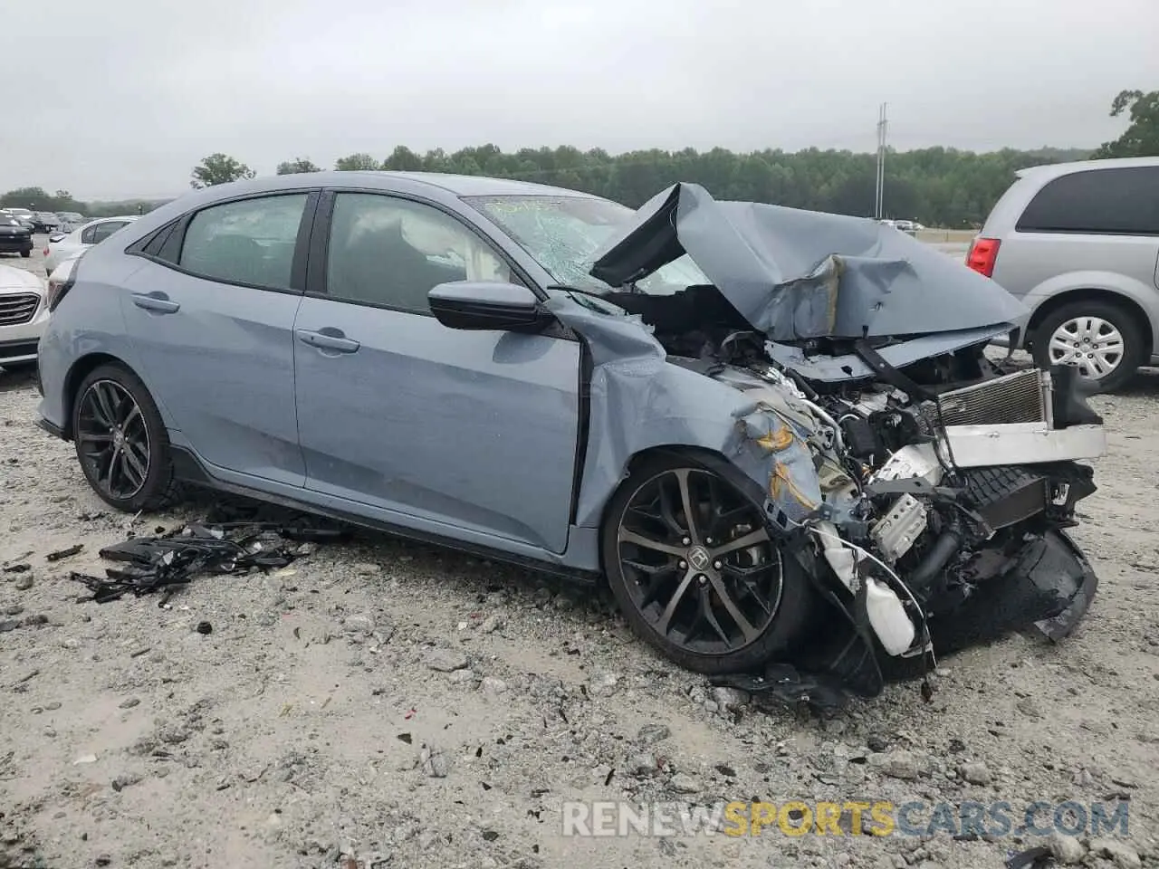 4 fotografías del automóvil dañado SHHFK7H42MU221769 HONDA CIVIC 2021