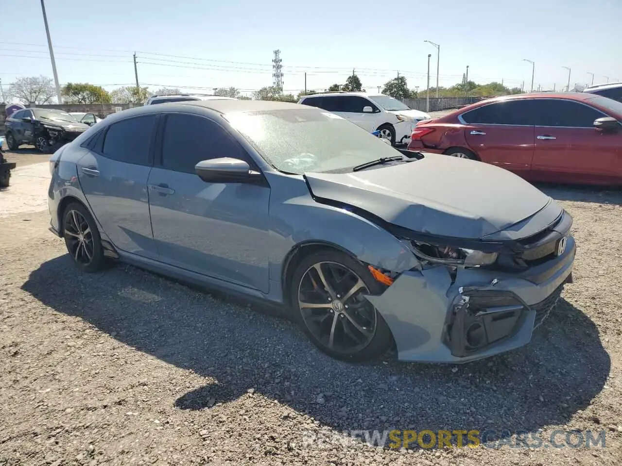 4 fotografías del automóvil dañado SHHFK7H42MU225644 HONDA CIVIC 2021