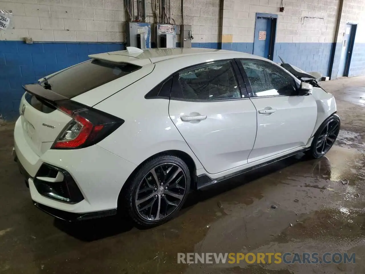 3 fotografías del automóvil dañado SHHFK7H43MU212420 HONDA CIVIC 2021