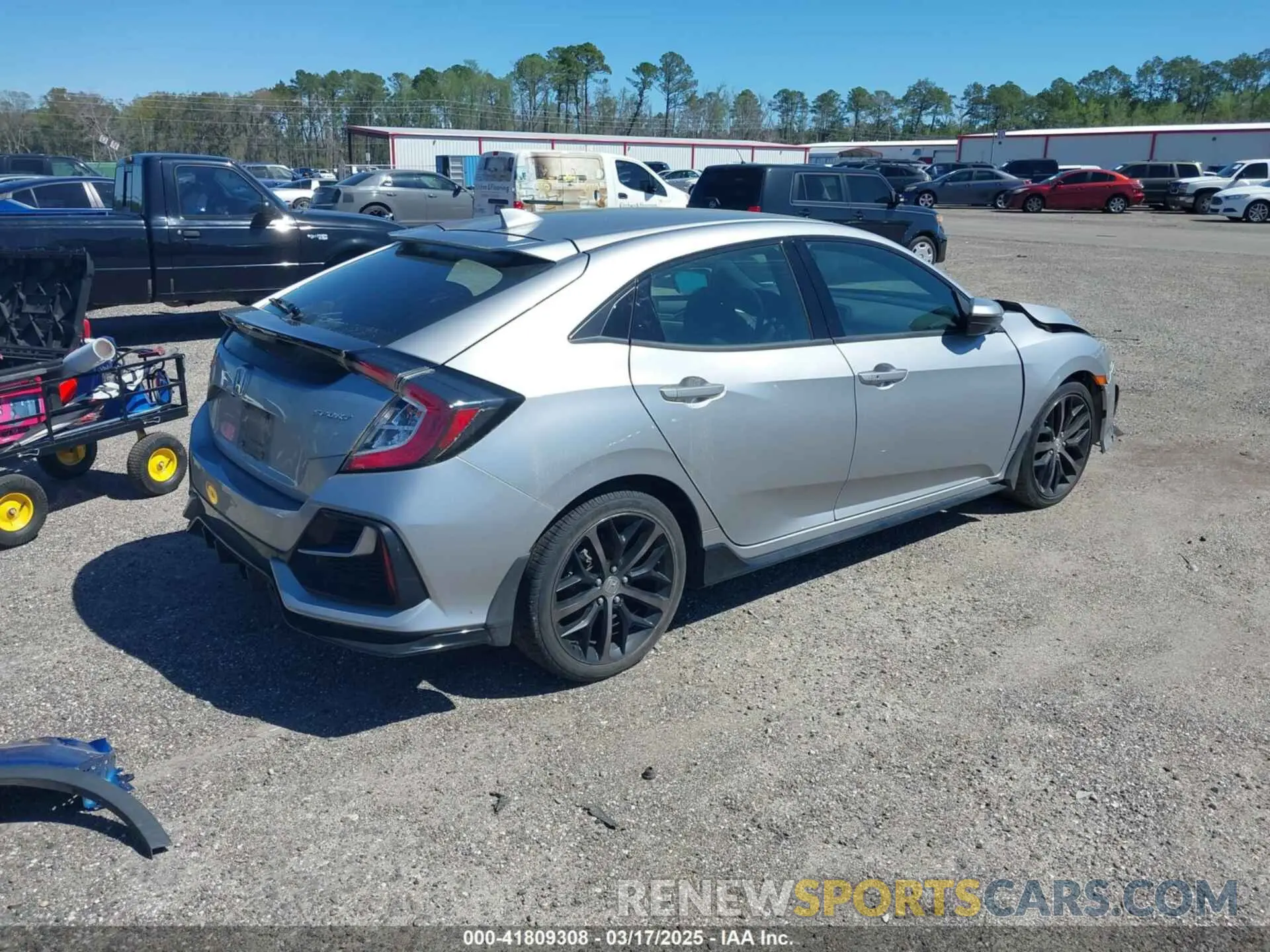 4 fotografías del automóvil dañado SHHFK7H43MU232389 HONDA CIVIC 2021