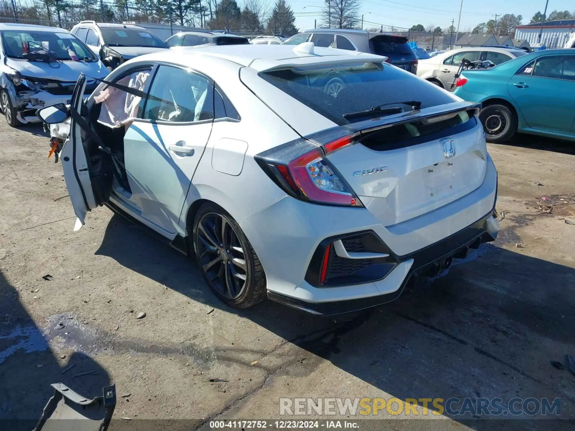 3 fotografías del automóvil dañado SHHFK7H43MU417963 HONDA CIVIC 2021