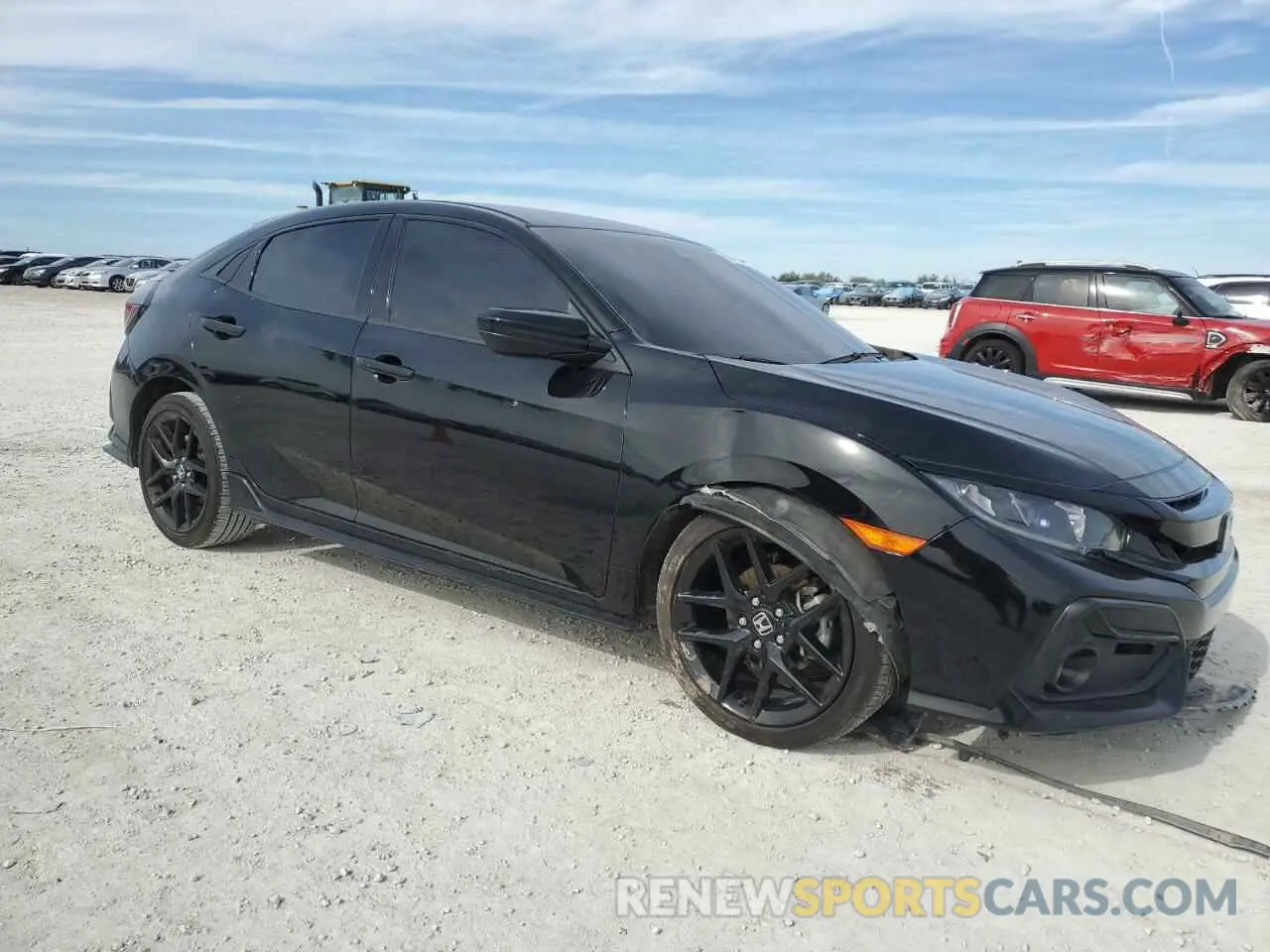 4 fotografías del automóvil dañado SHHFK7H44MU209574 HONDA CIVIC 2021