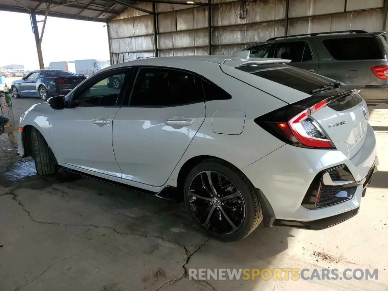 2 fotografías del automóvil dañado SHHFK7H44MU223300 HONDA CIVIC 2021