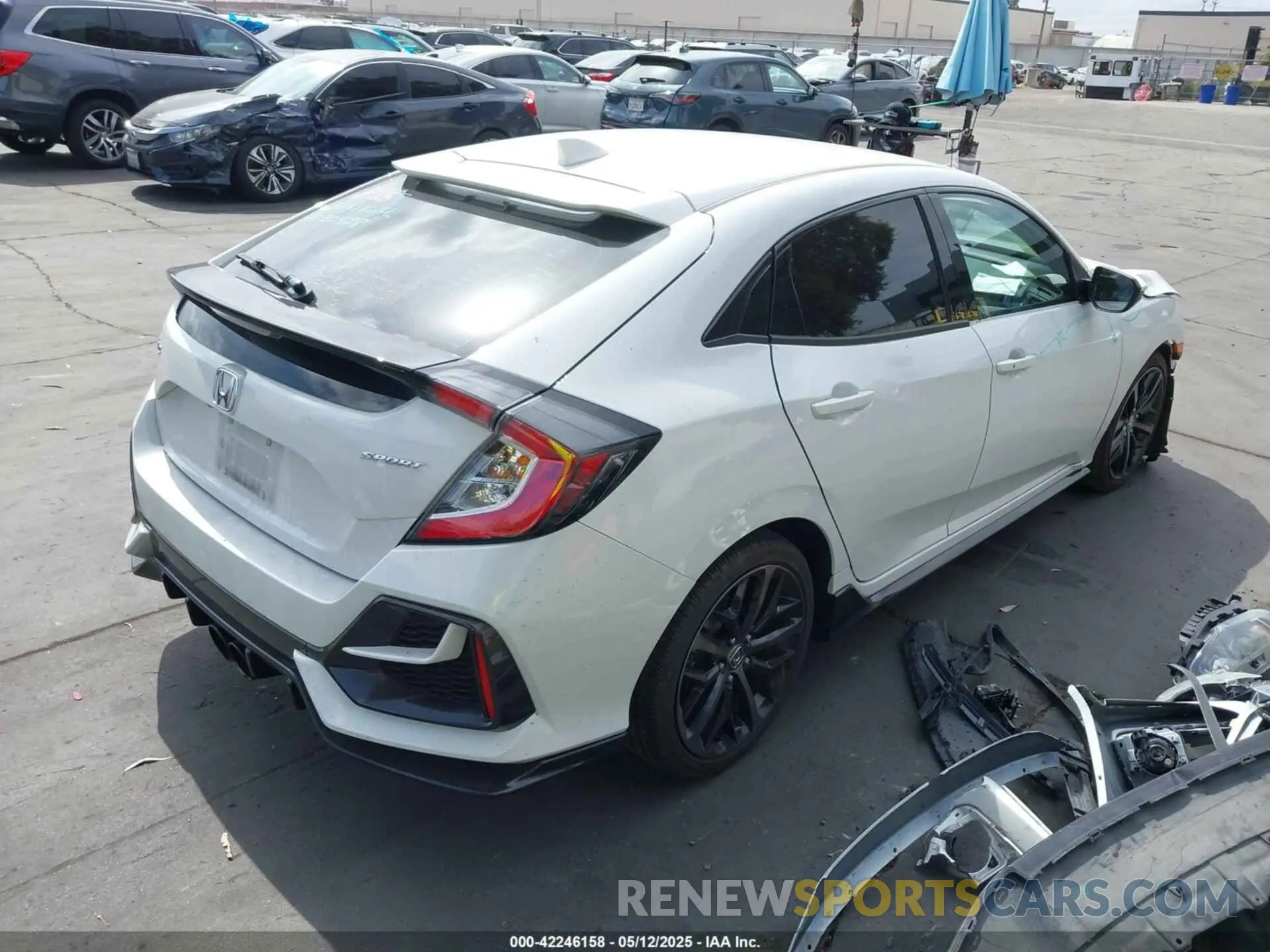 4 fotografías del automóvil dañado SHHFK7H44MU407751 HONDA CIVIC 2021