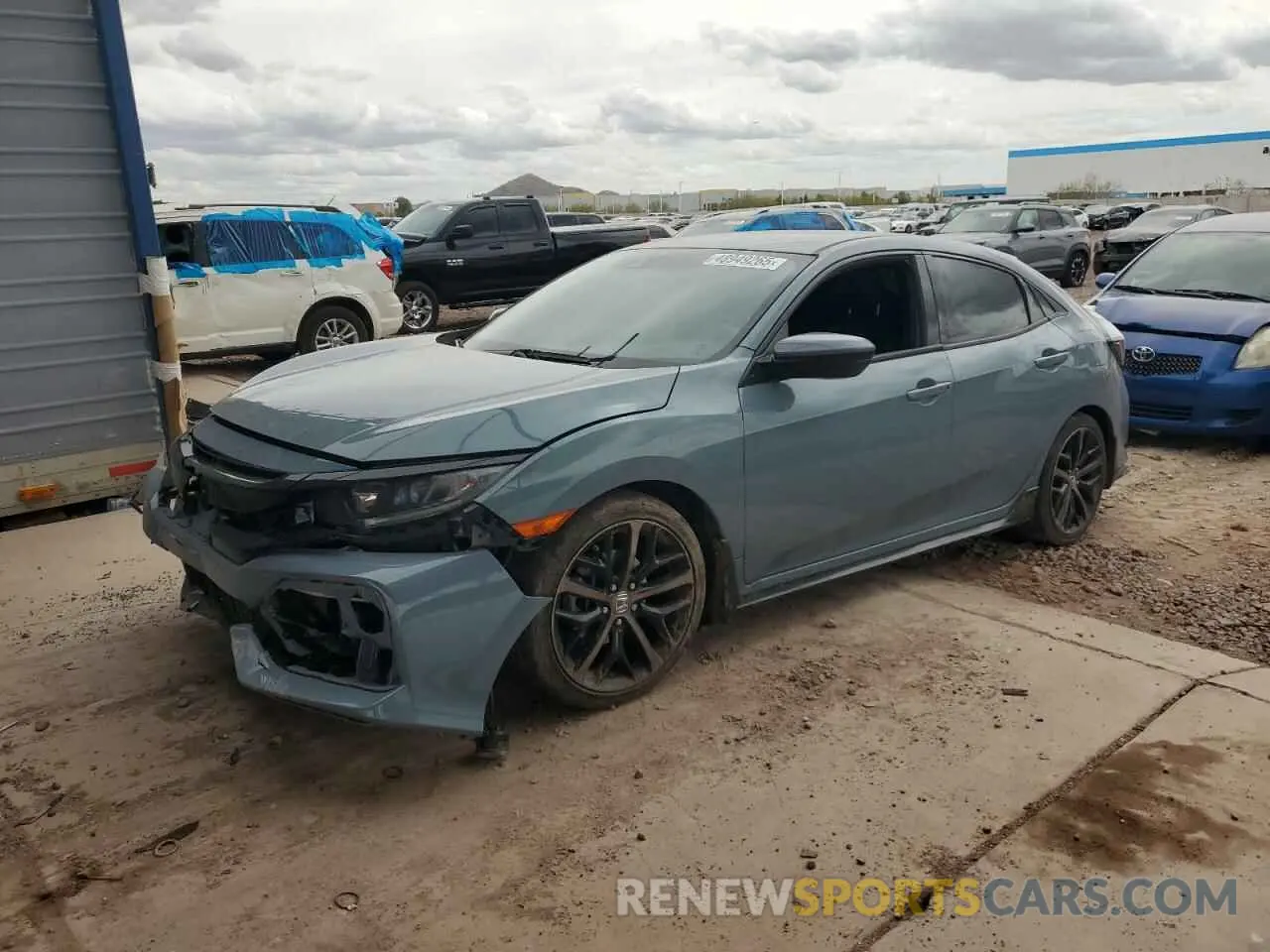 1 fotografías del automóvil dañado SHHFK7H45MU210068 HONDA CIVIC 2021