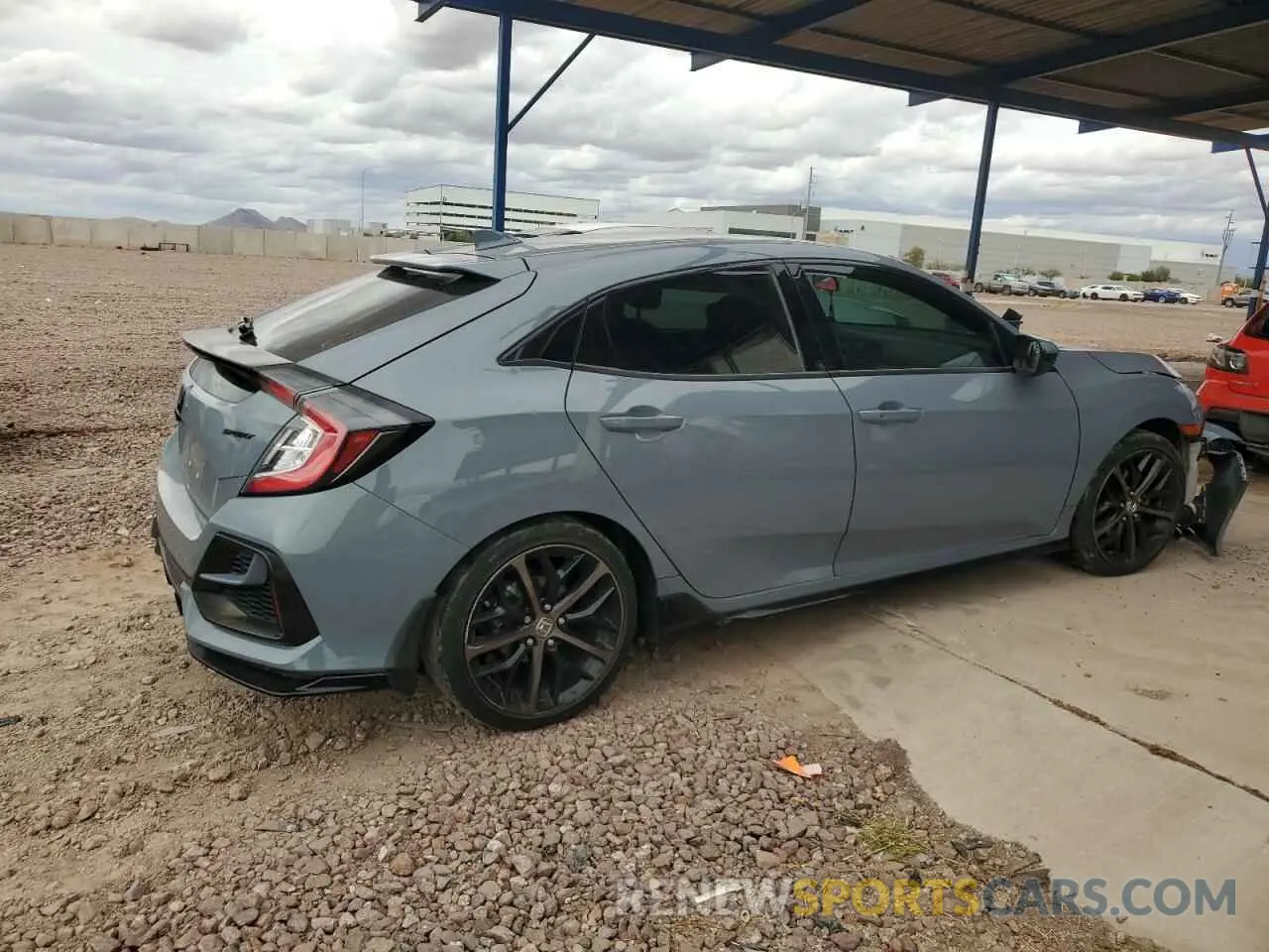 3 fotografías del automóvil dañado SHHFK7H45MU210068 HONDA CIVIC 2021