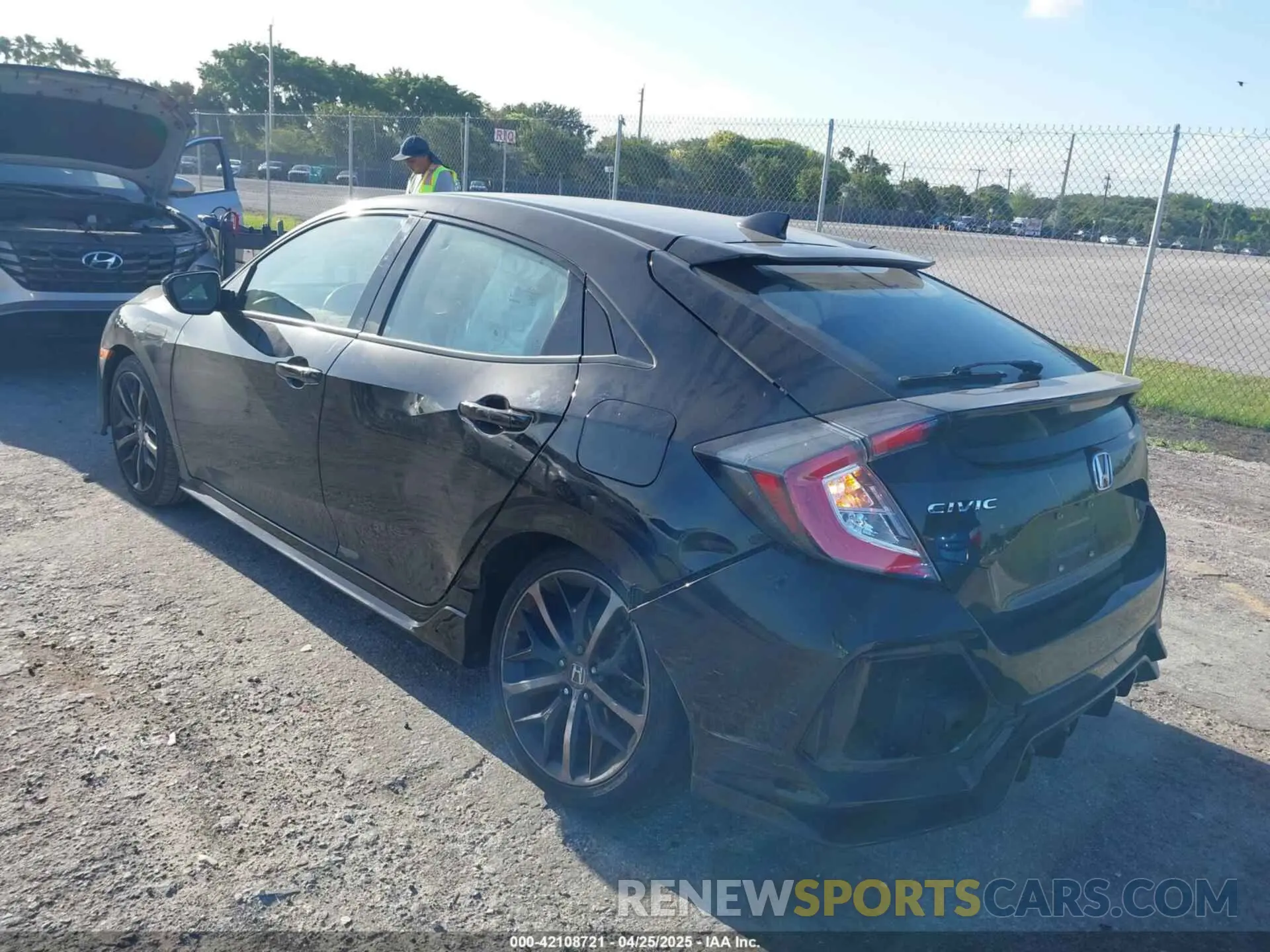 3 fotografías del automóvil dañado SHHFK7H45MU212810 HONDA CIVIC 2021